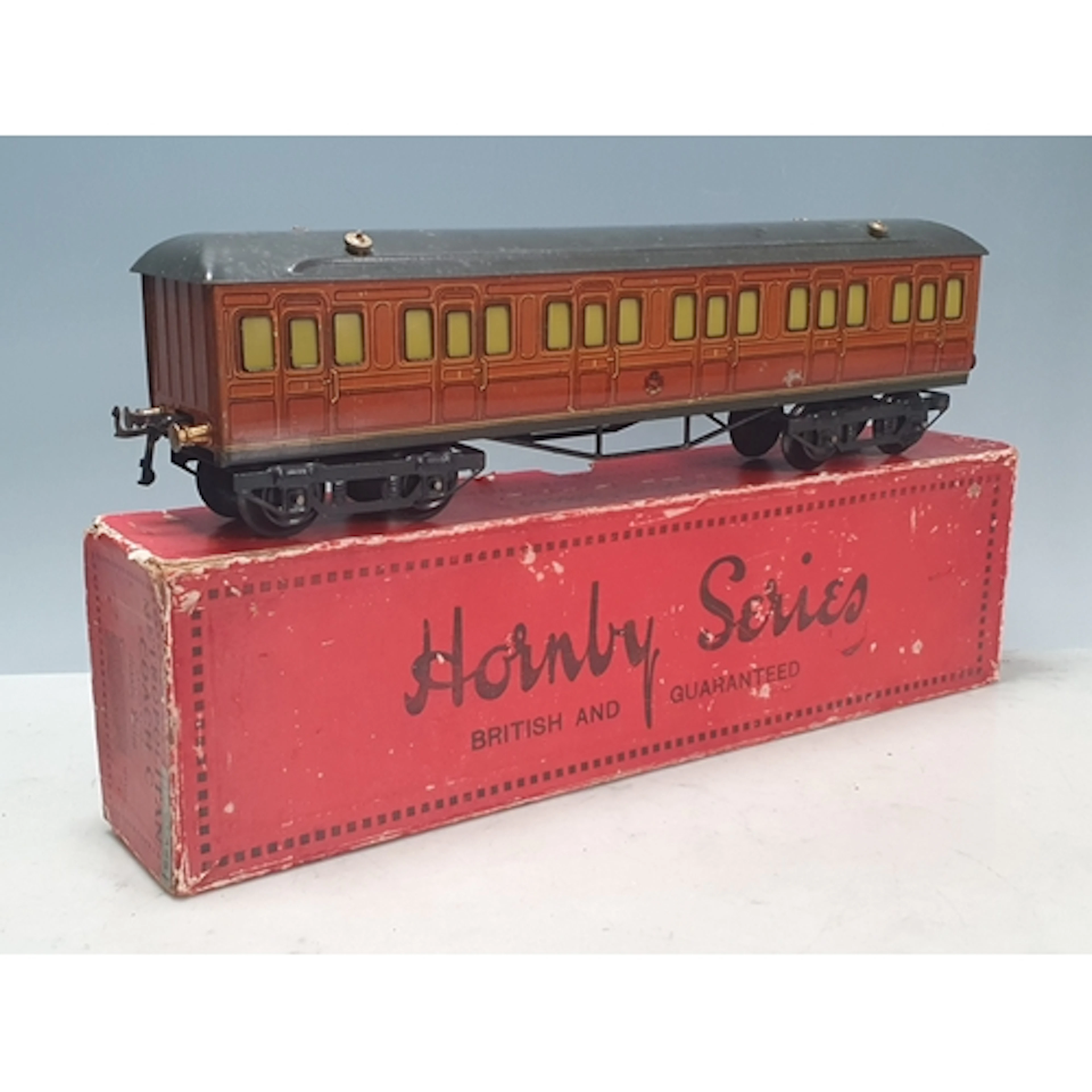 A boxed Hornby 0 gauge Metropolitan Coach C 1st Class, Ex, b...