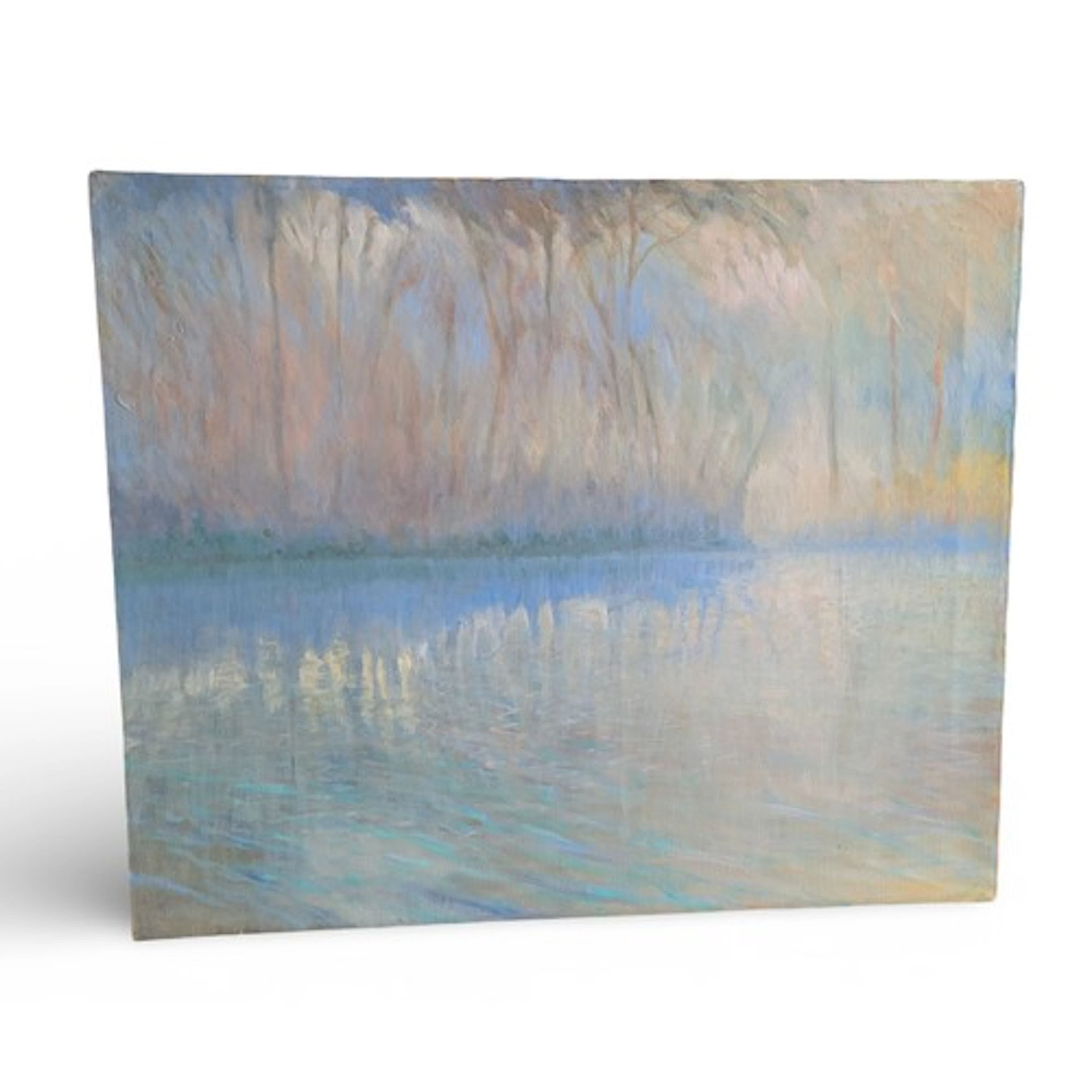 Ken Bruce (1951-2021) impressionistic oil on canvas of trees...