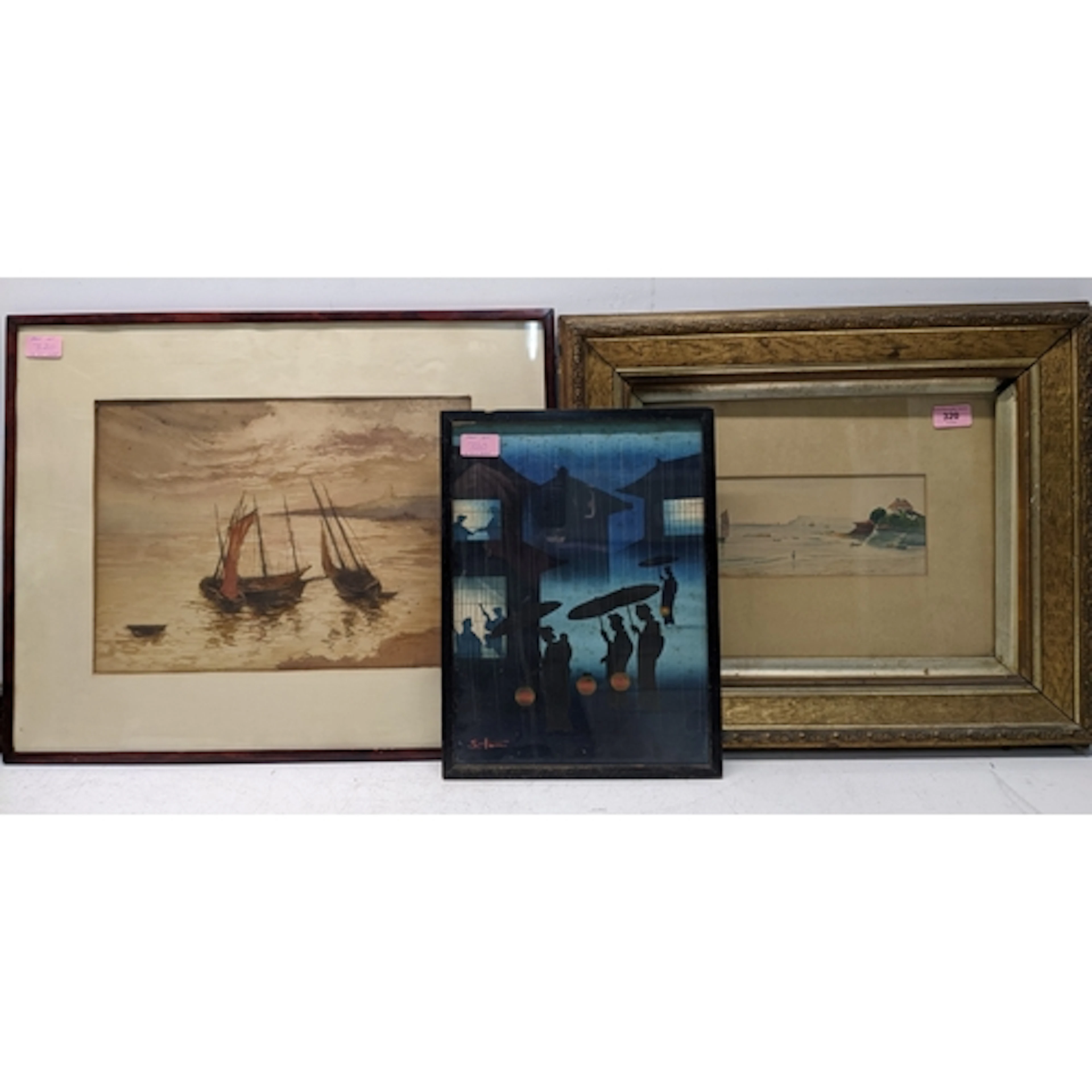 Pictures to include S. Toni (Japanese), a woodblock print of...