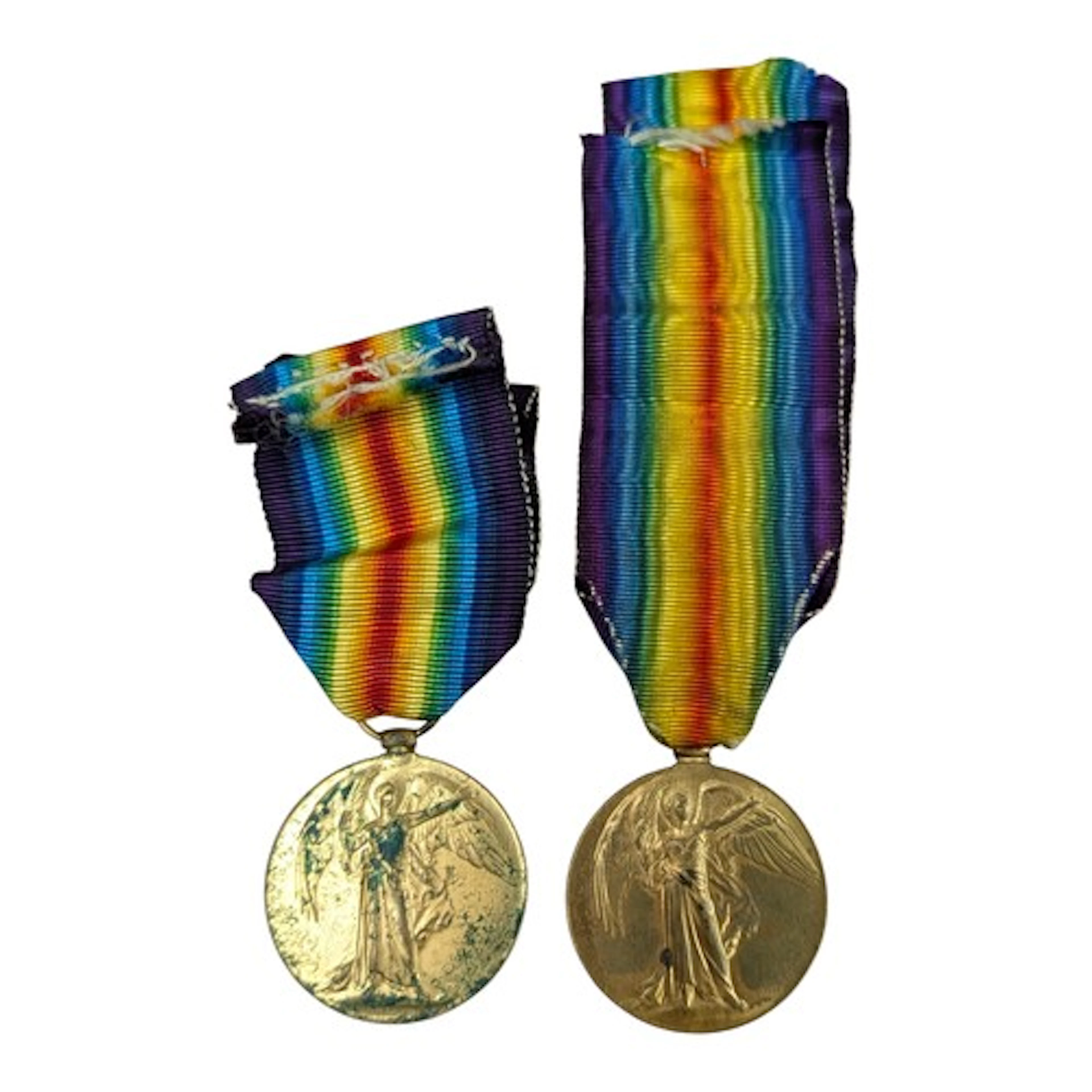A quantity of two WW1 British Victory Medals, the first to S...
