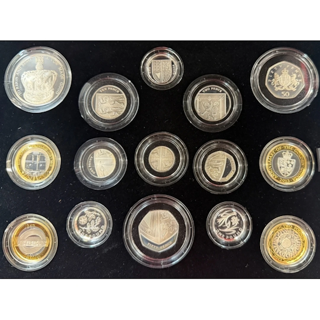 UK 2013 The Royal Mint Silver Proof Coin Year Set, comprisin...