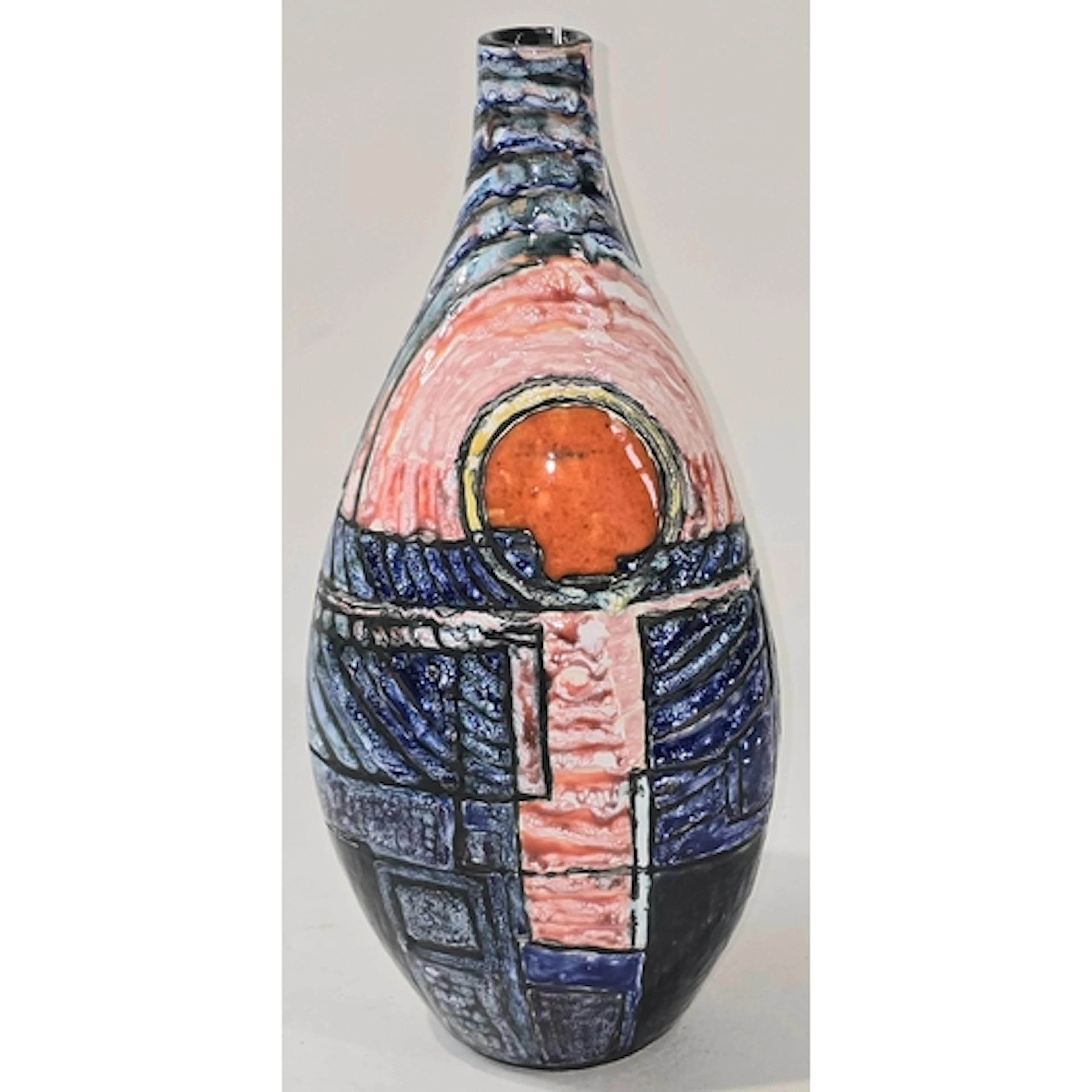 Poole Pottery interest Tony Morris home studio vase hand thr...