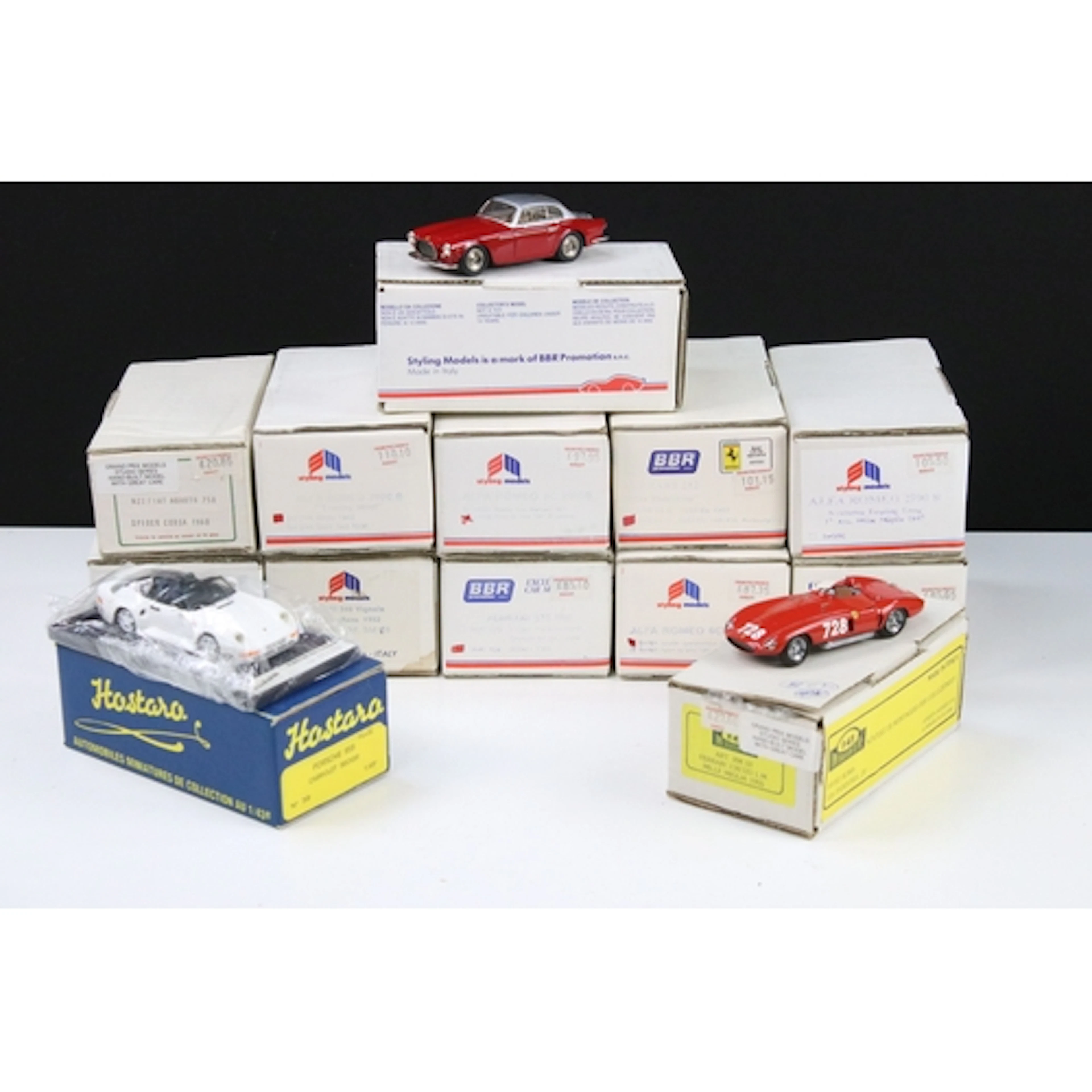 13 Boxed diecast models / white metal models to include BBR ...