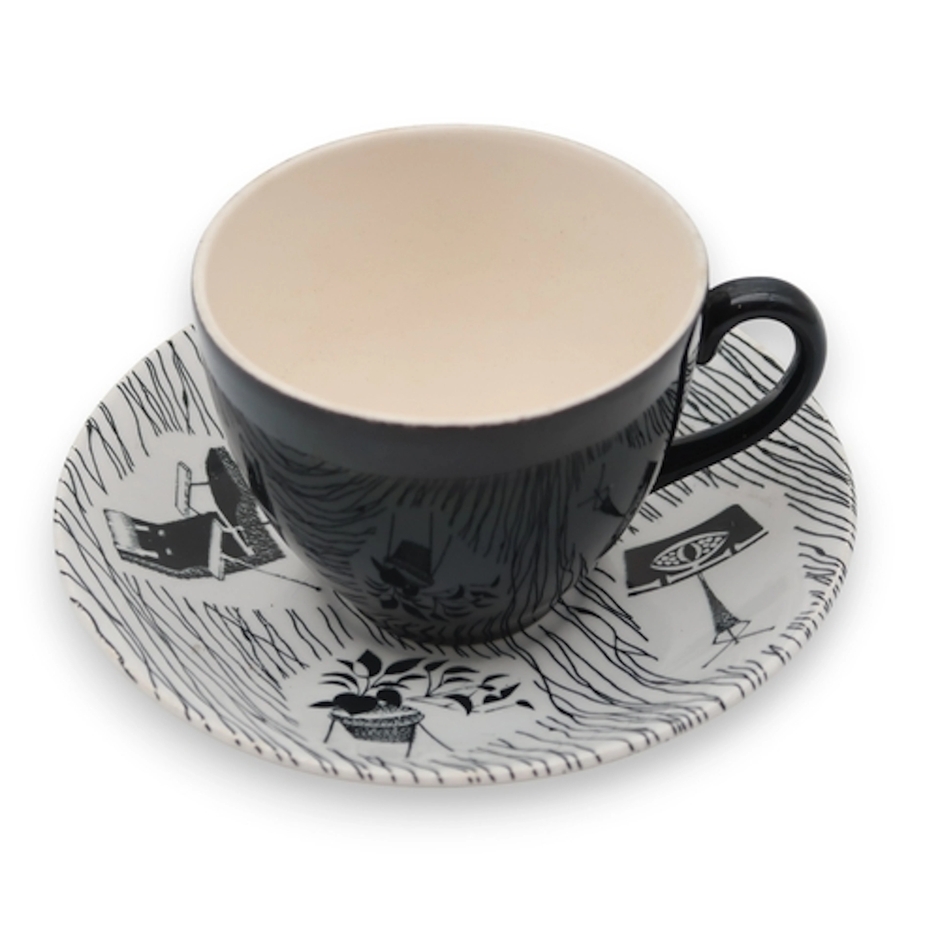 Vintage Homemaker pattern Ridgeway Potteries cup and saucer ...