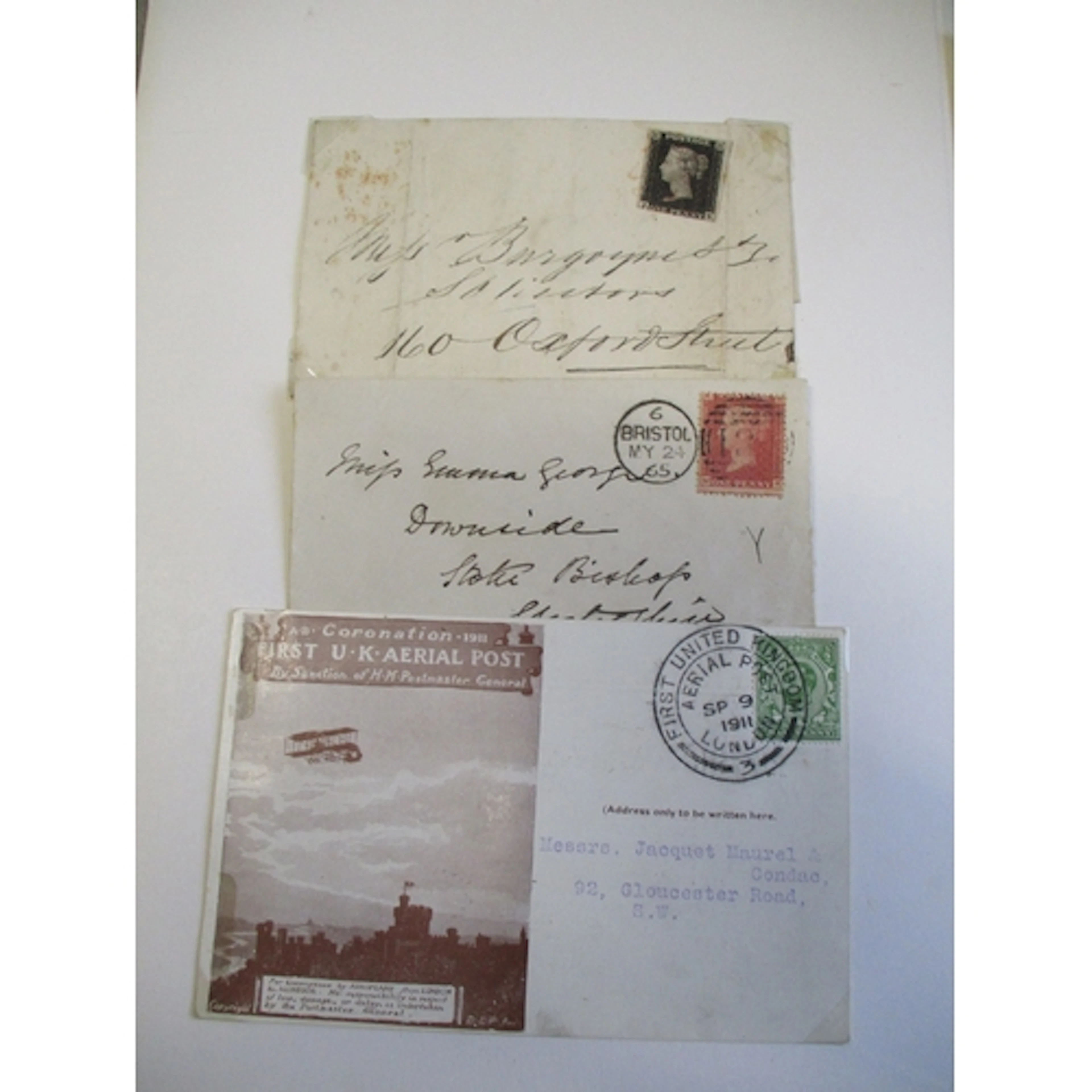 QV-QEII M/U coln in SG Windsor album, 1840 1d black (x2, inc...
