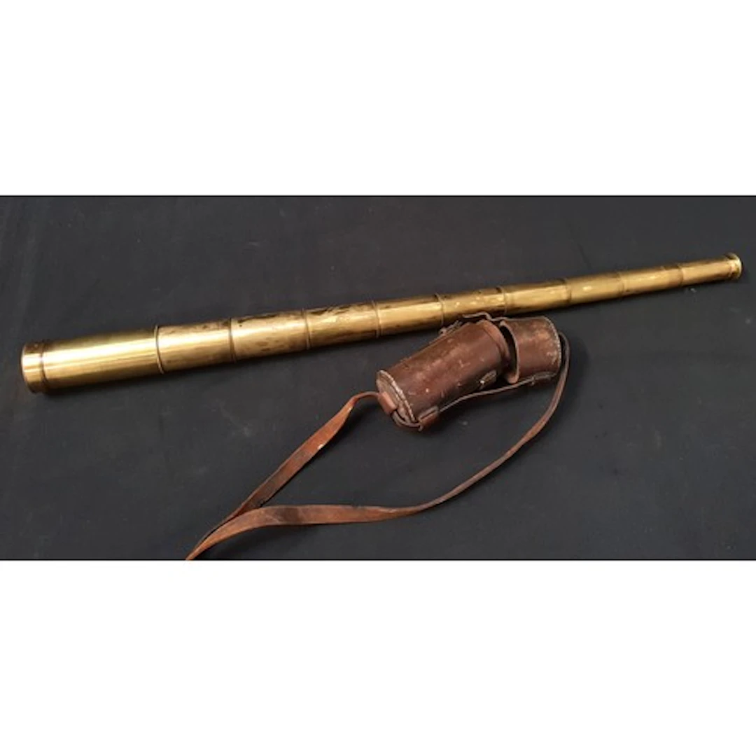 RARE TEN DRAW HANDHELD TELESCOPE BY MAKER ADIE & SON EDINBUR...