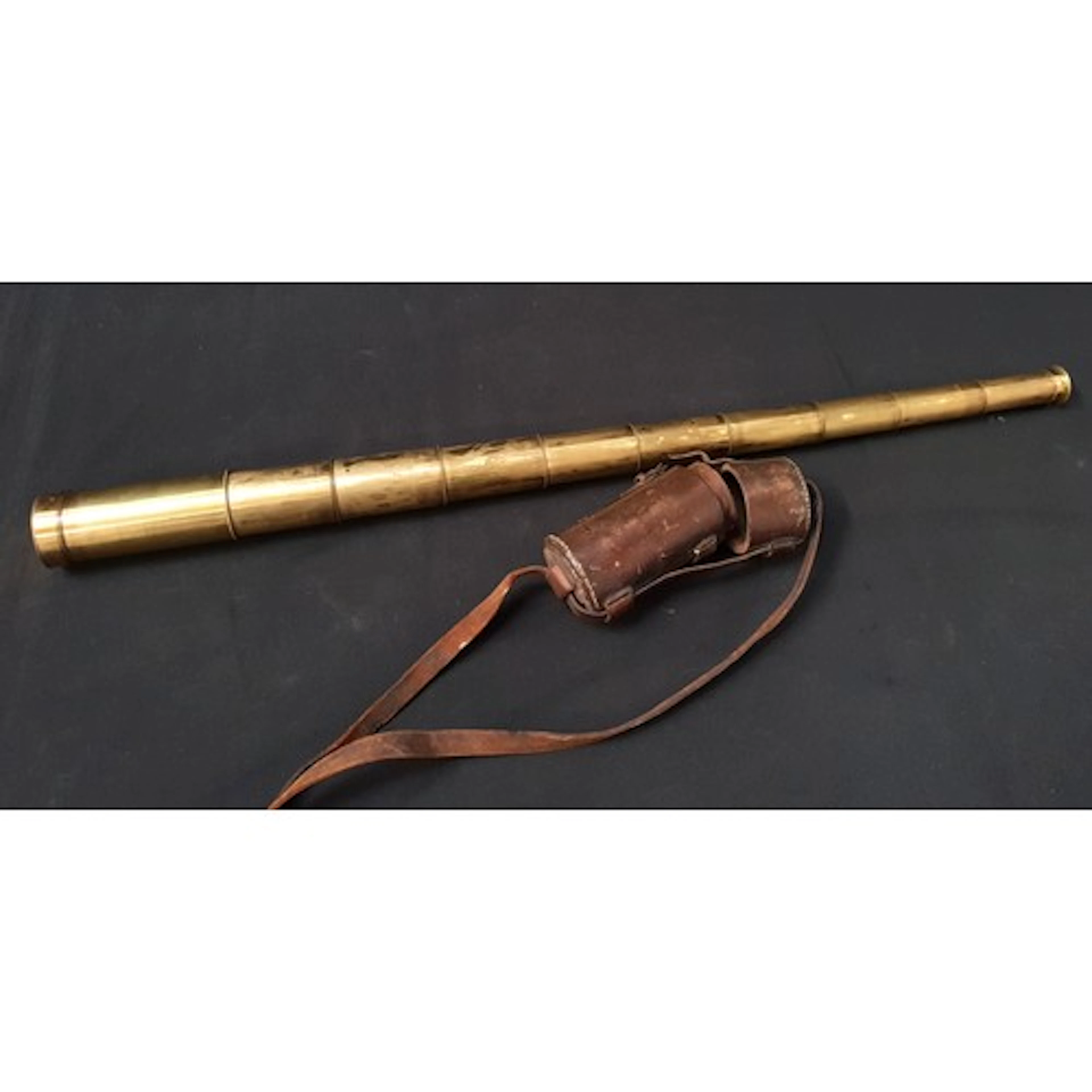 RARE TEN DRAW HANDHELD TELESCOPE BY MAKER ADIE & SON EDINBUR...