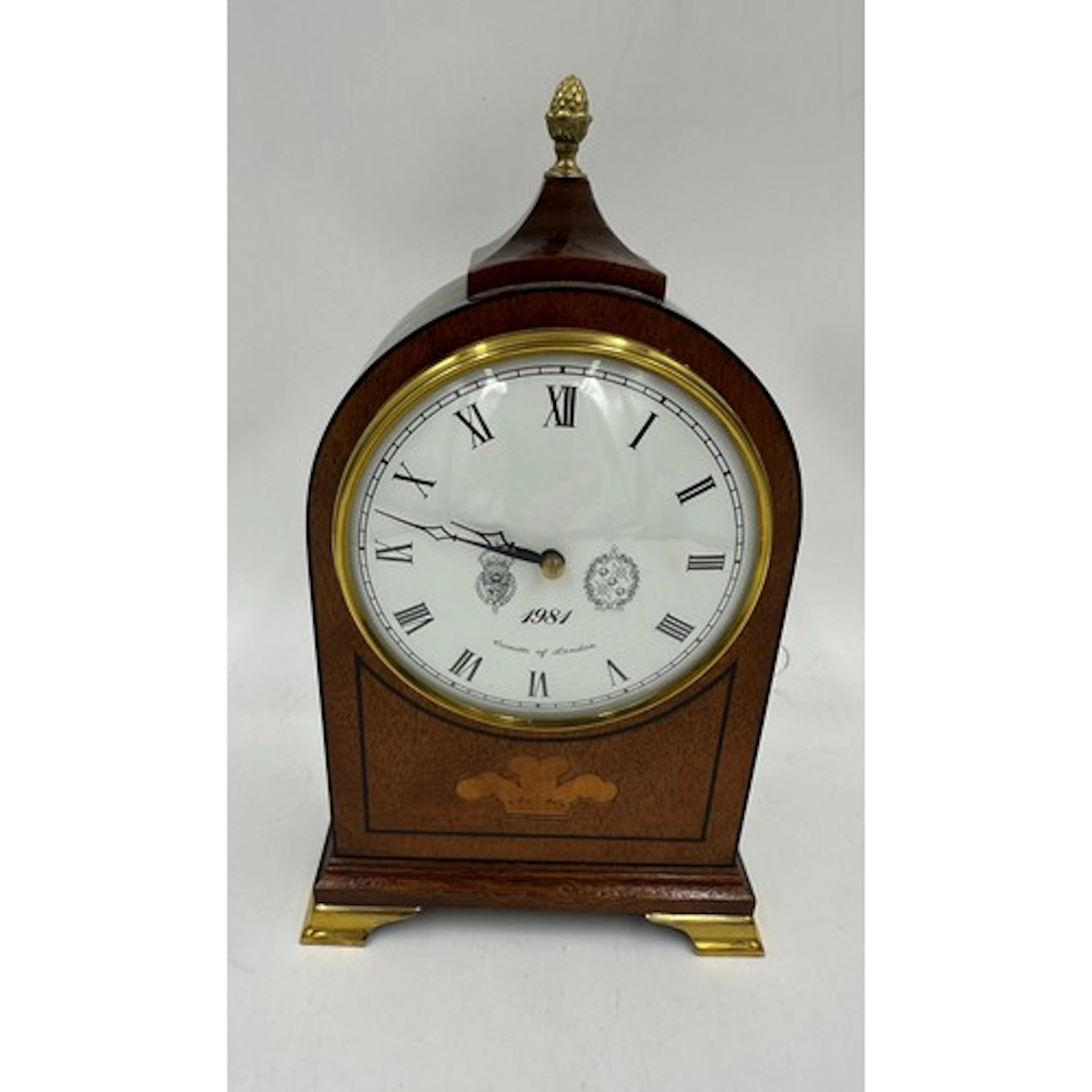 A Comitti of London brass-mounted mahogany commemorative man...