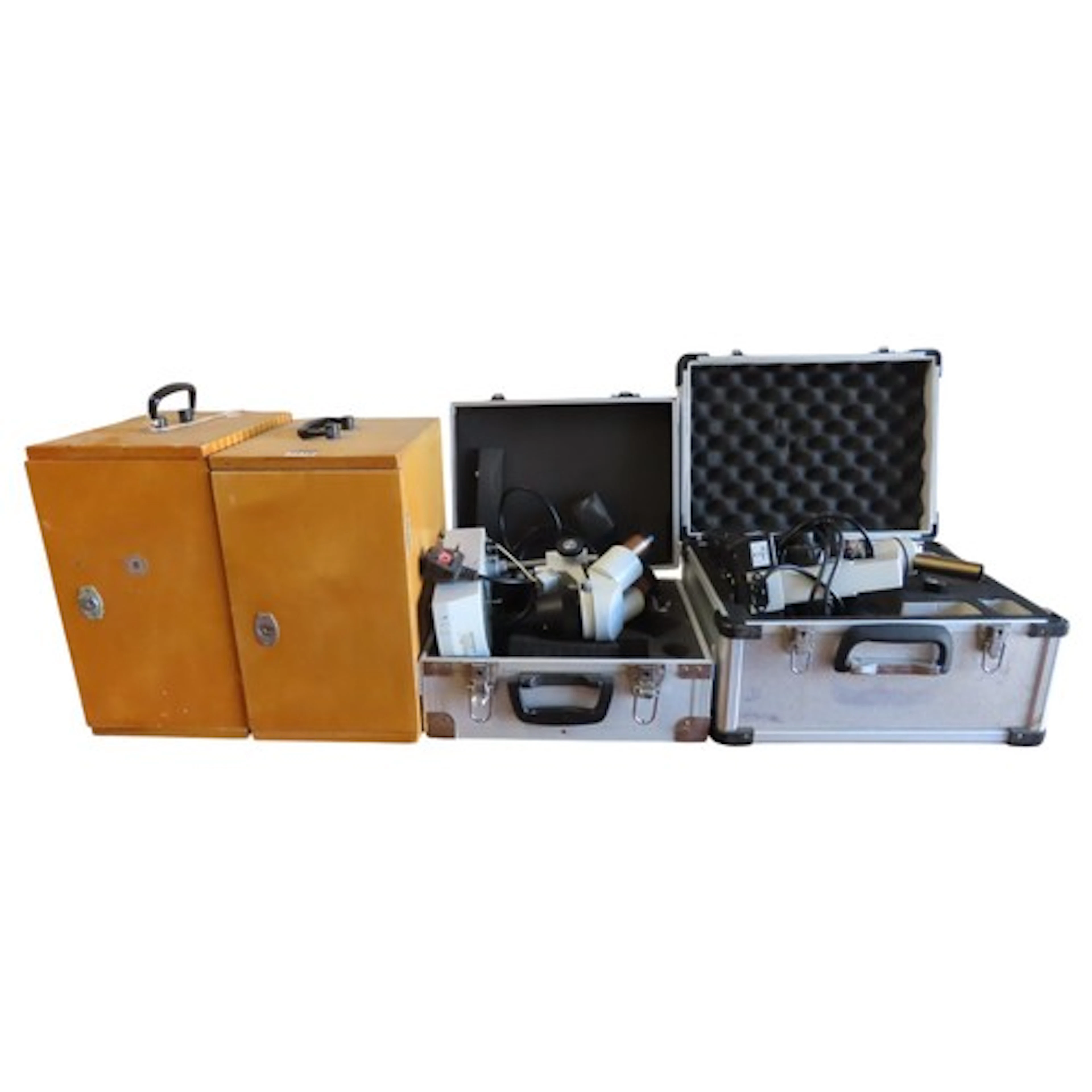 Two vintage Lomo cased microscopes PIY42 and MSP-1E models m...