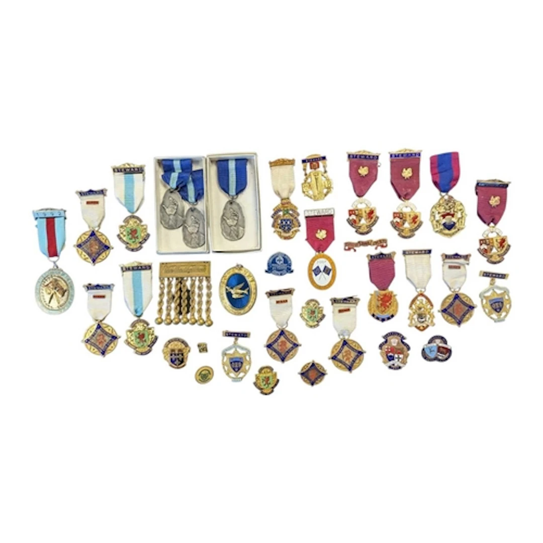 A collection of 20th century Masonic medals. Examples marked...