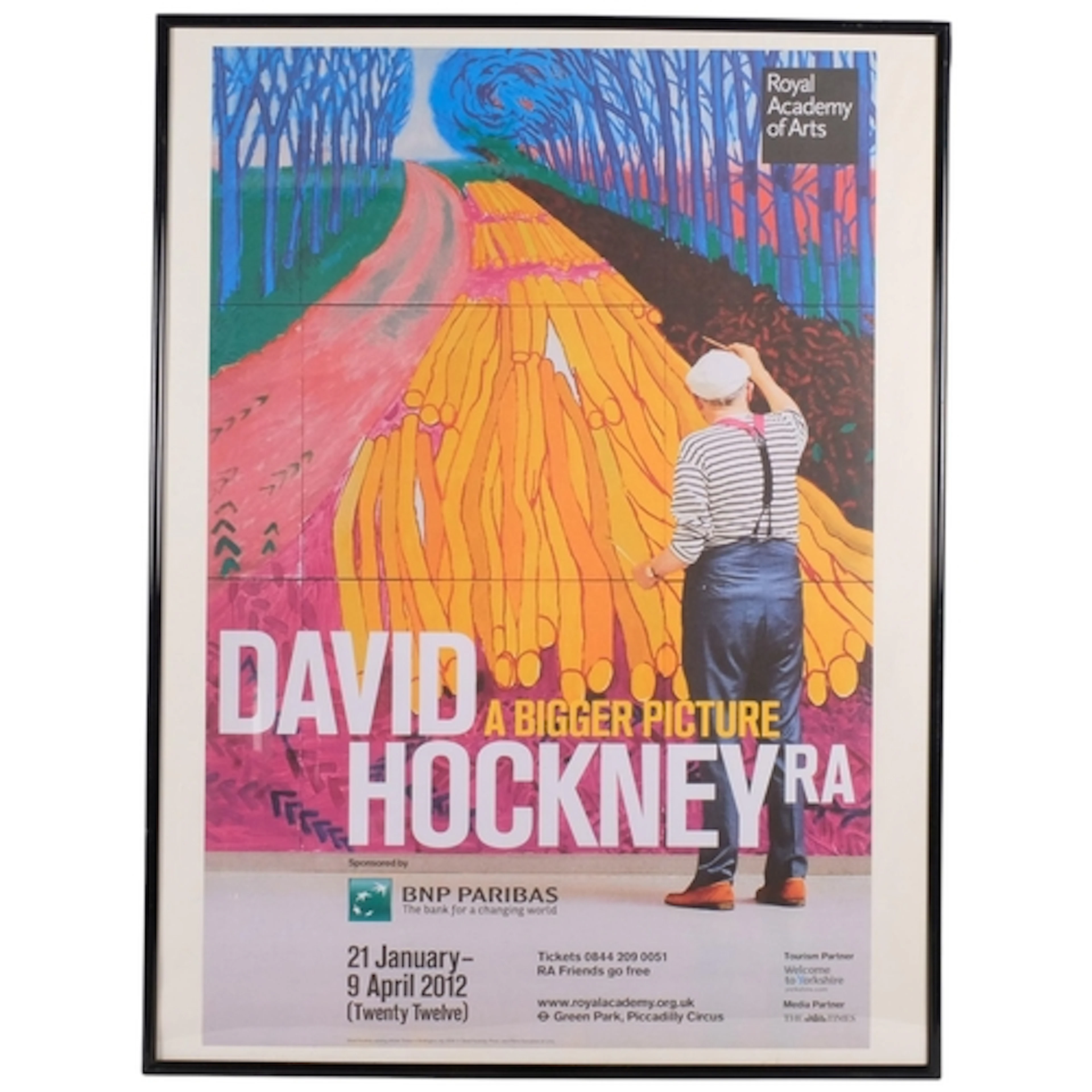 David Hockney Exhibition poster print for Royal Academy Of A...