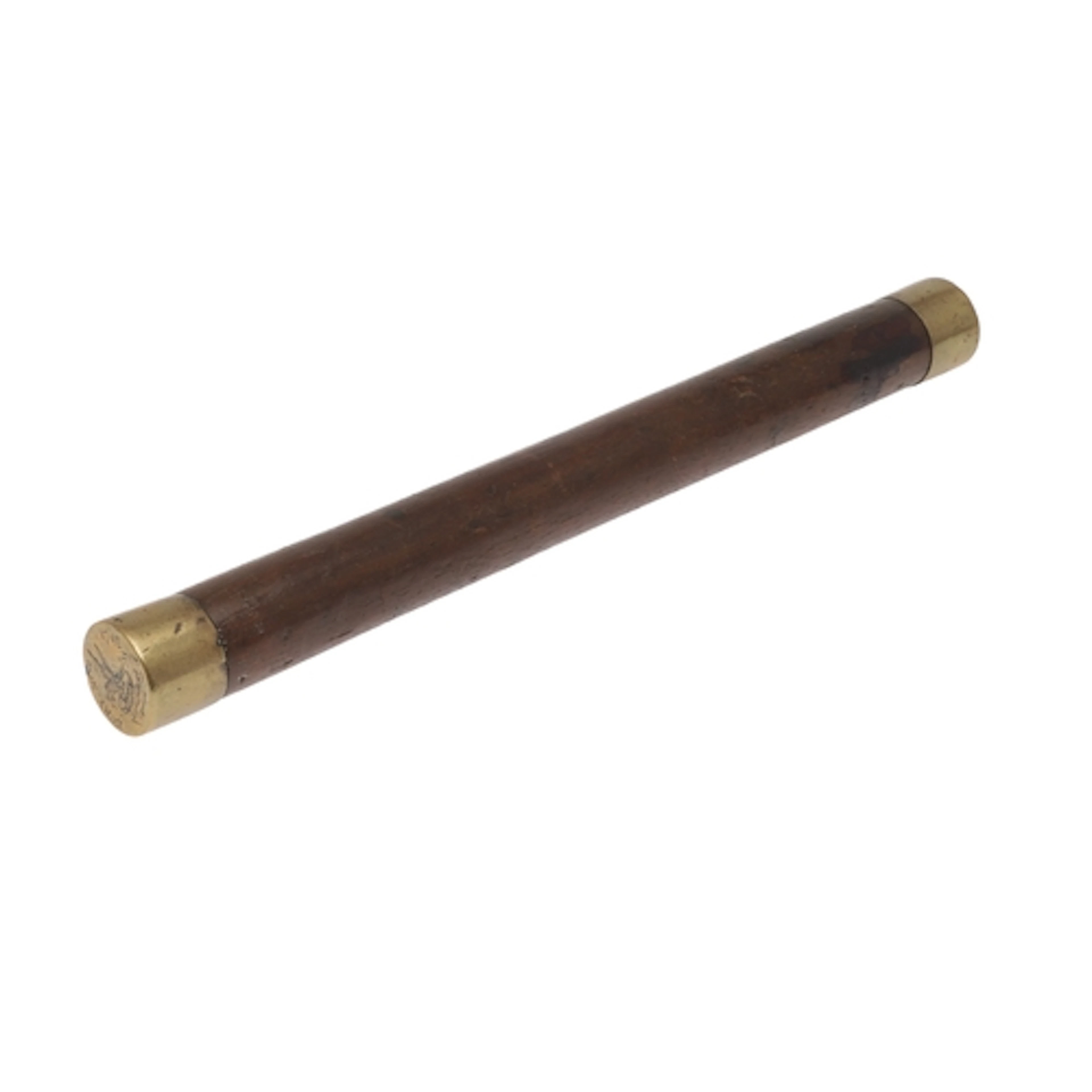 A GEORGE III TIPSTAFF. the turned hardwood shaft mounted wit...