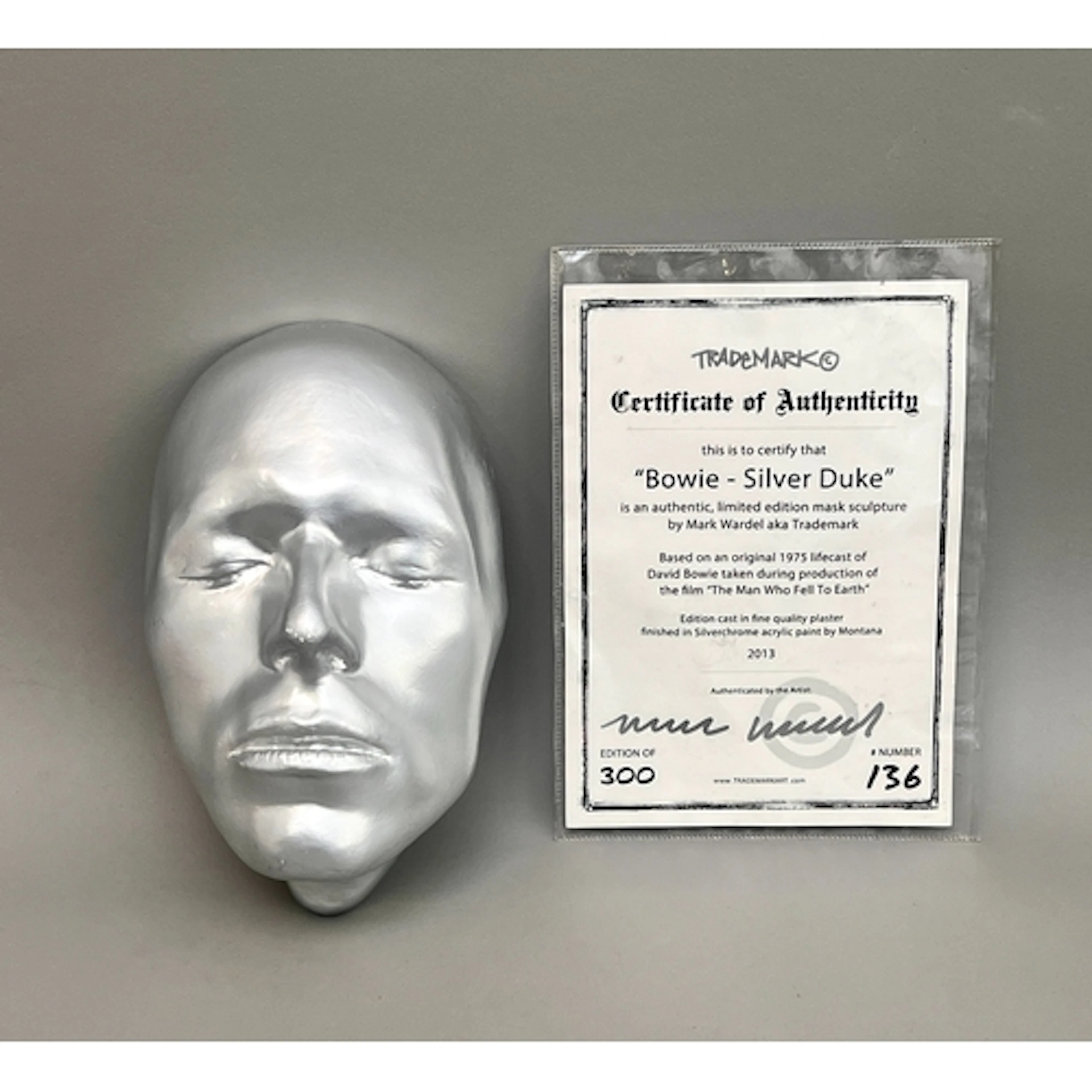 Mark Wardel (aka Trademark): a "Bowie - Silver Duke" limited...