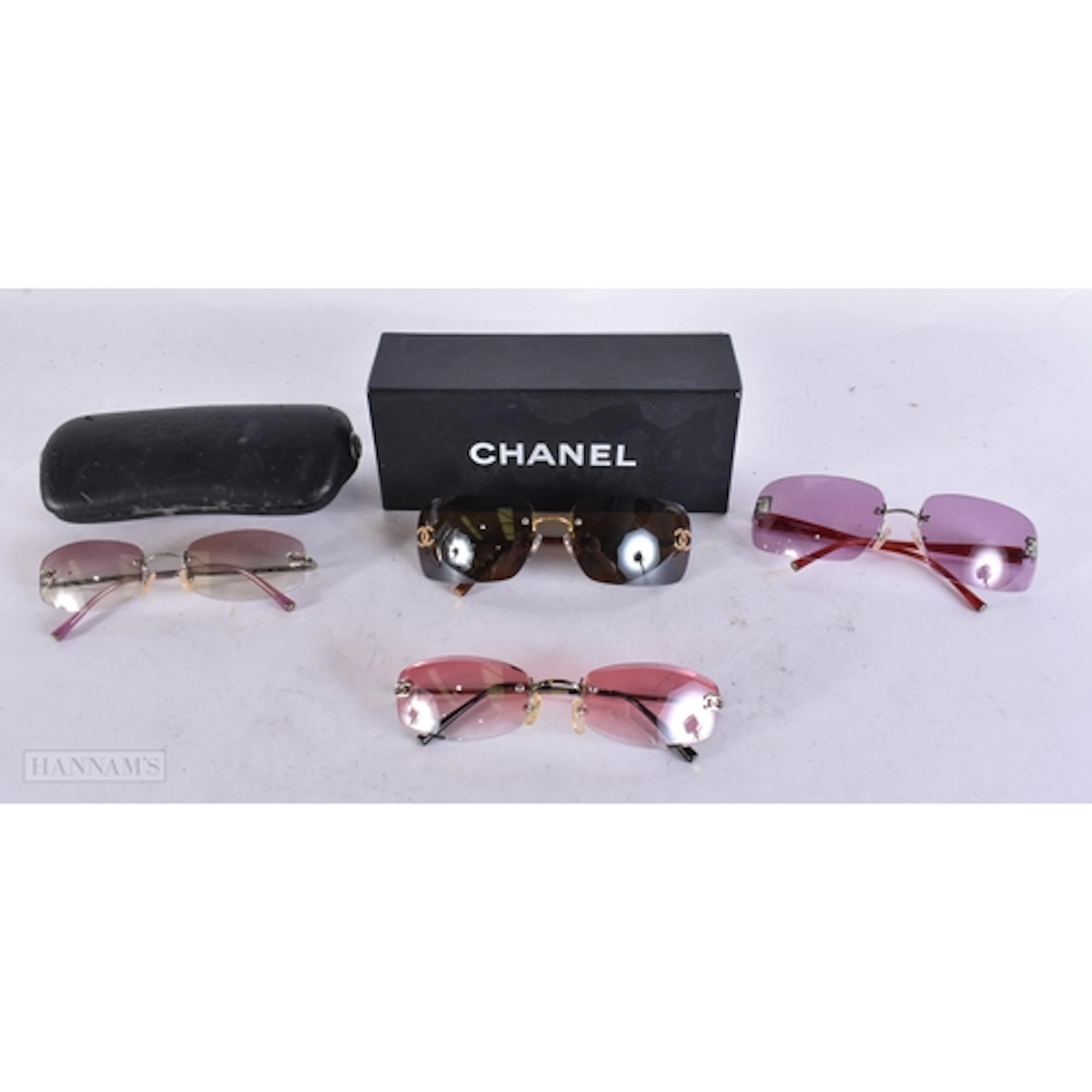 Chanel Sunglasses Cased And Uncased. (4) WE ARE UNABLE TO O...