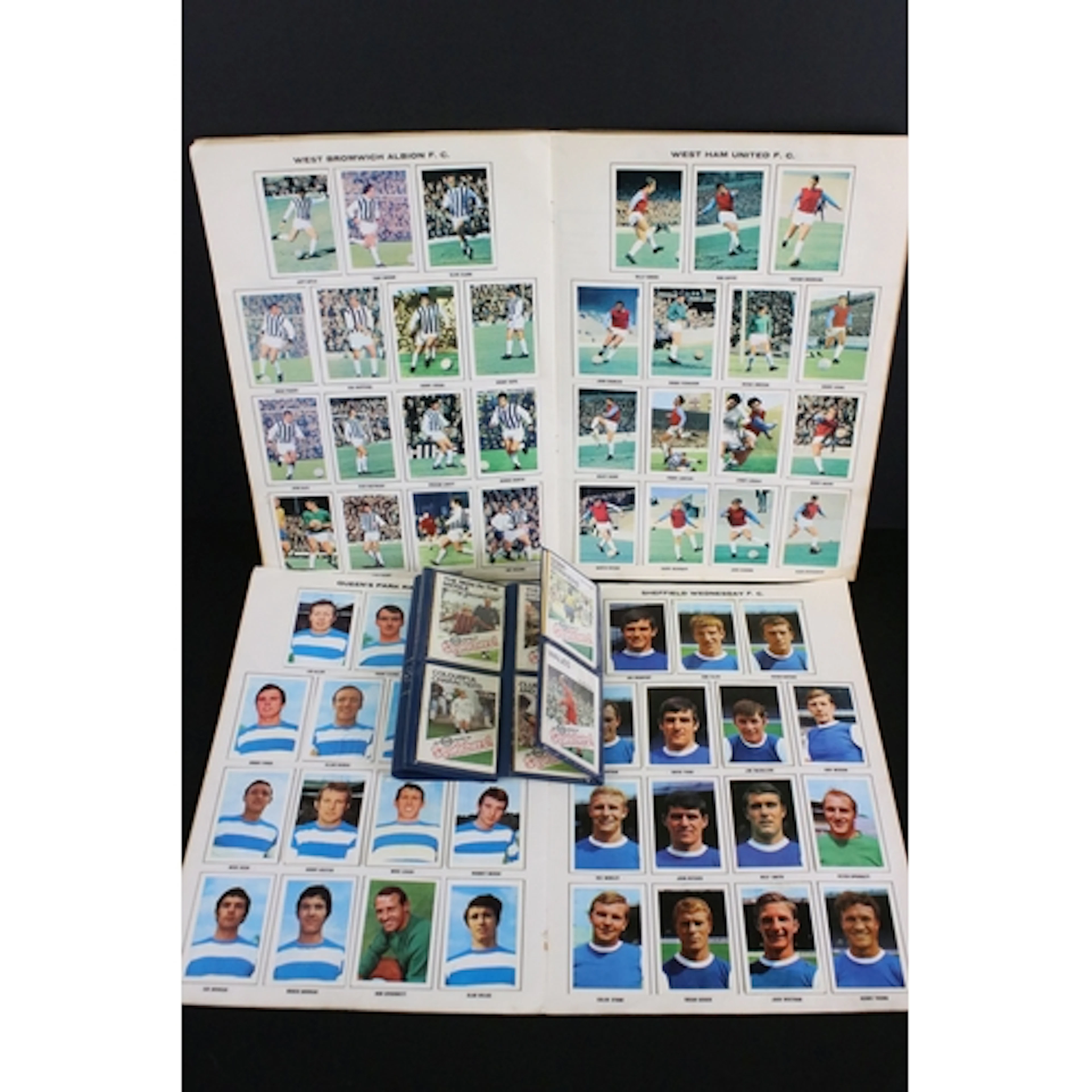 Football Memorabilia - Two Soccer Stars picture stamp albums...