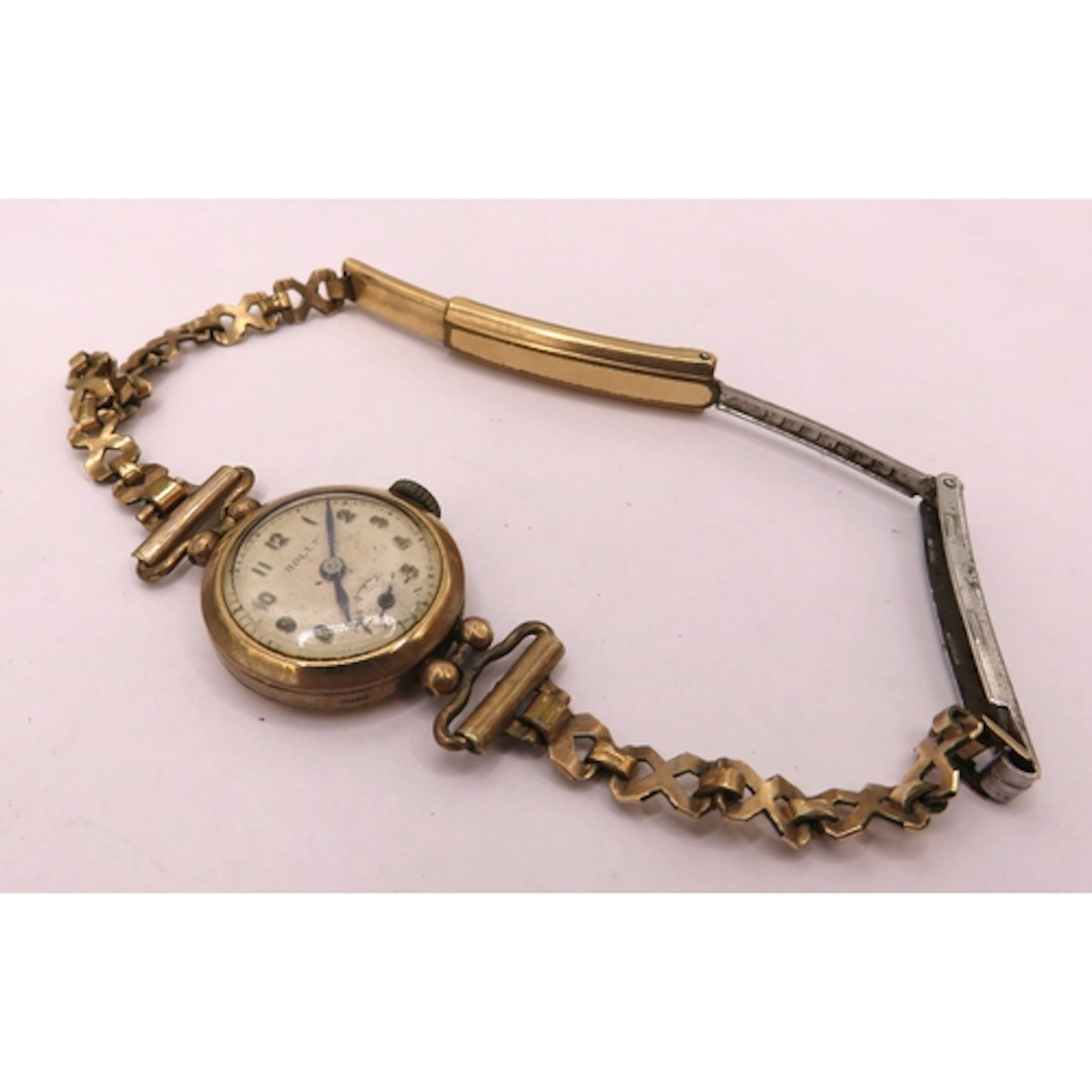 Ladies Rolex circular 9ct gold cased wristwatch, with a gold...