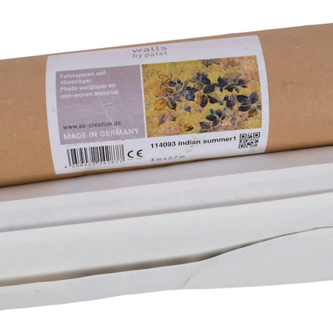 Walls by Patel, a 4m x 2.7m roll of photo wallpaper, on non-...