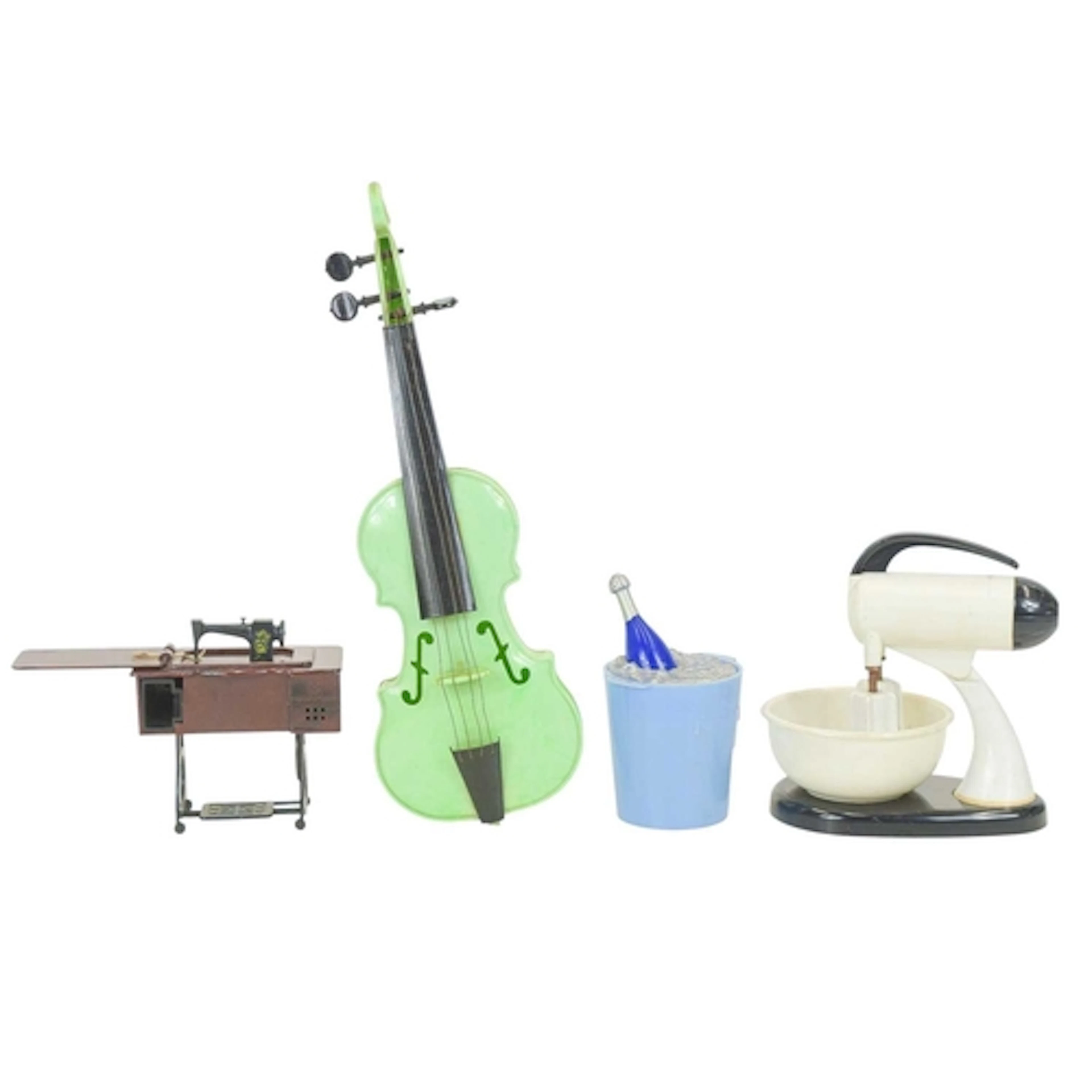 A collection of early to mid-century plastic/Bakelite novelt...