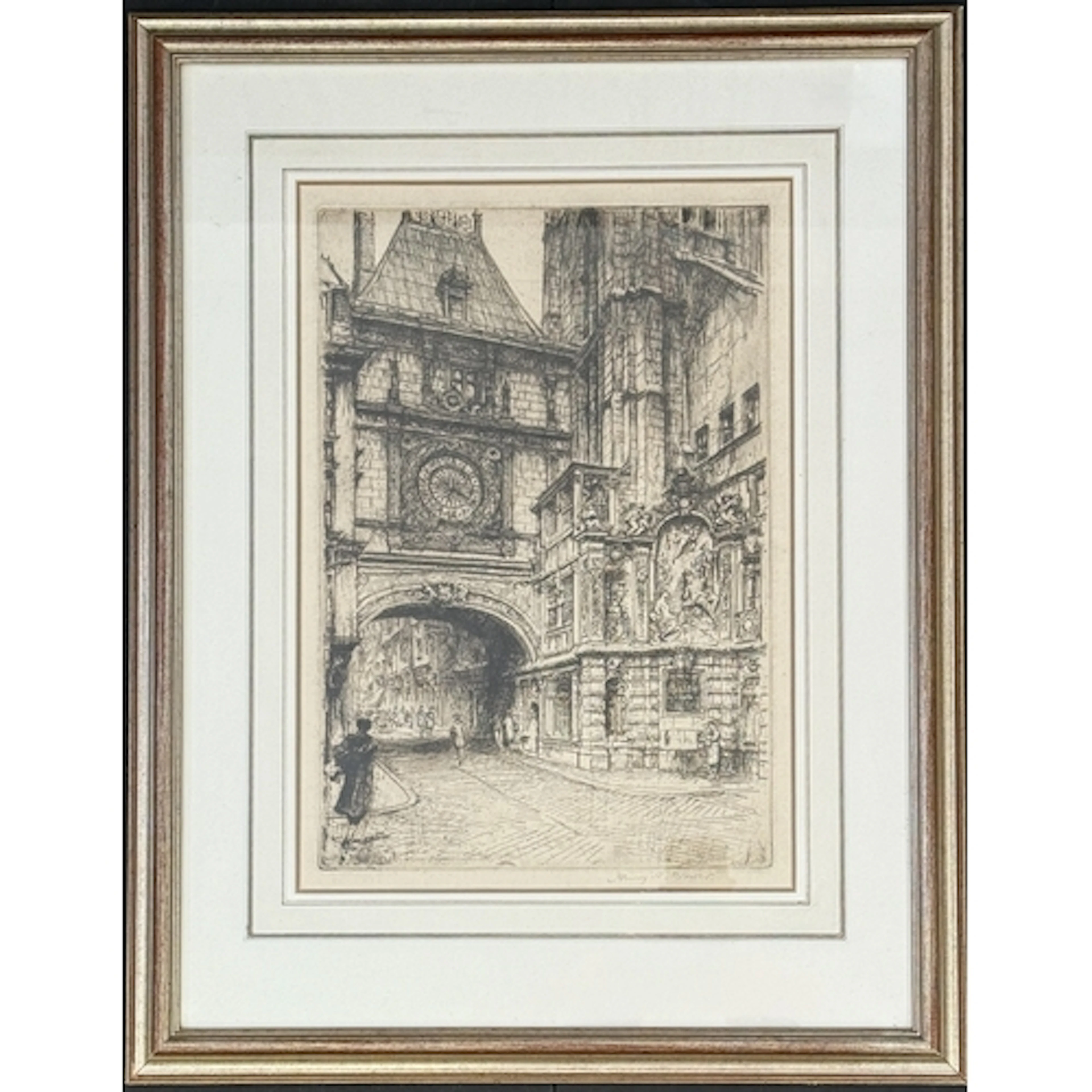Henry Charles Brewer (British 1866-1950) 'St Ouen, Rouen' a...