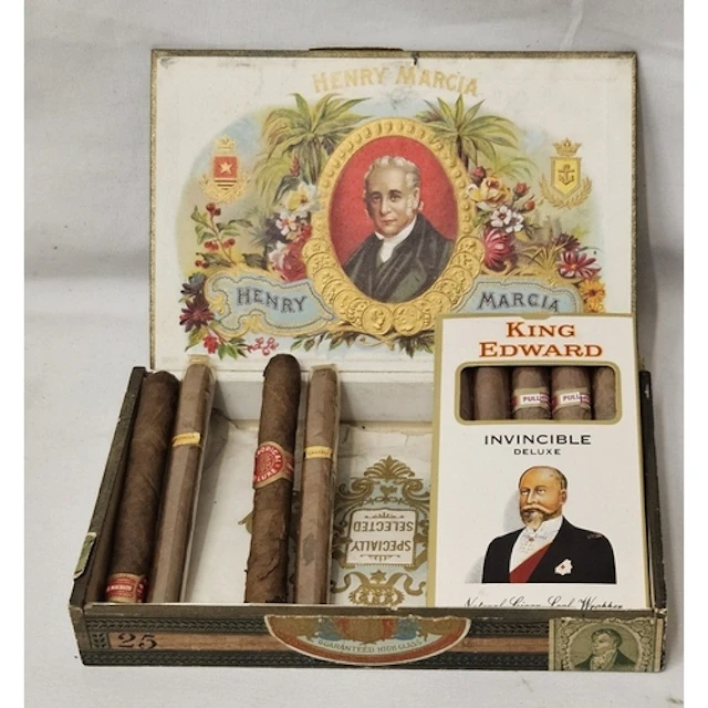 Boxed set 5 King Edward Invincible Deluxe Cigars, Henry Marc...