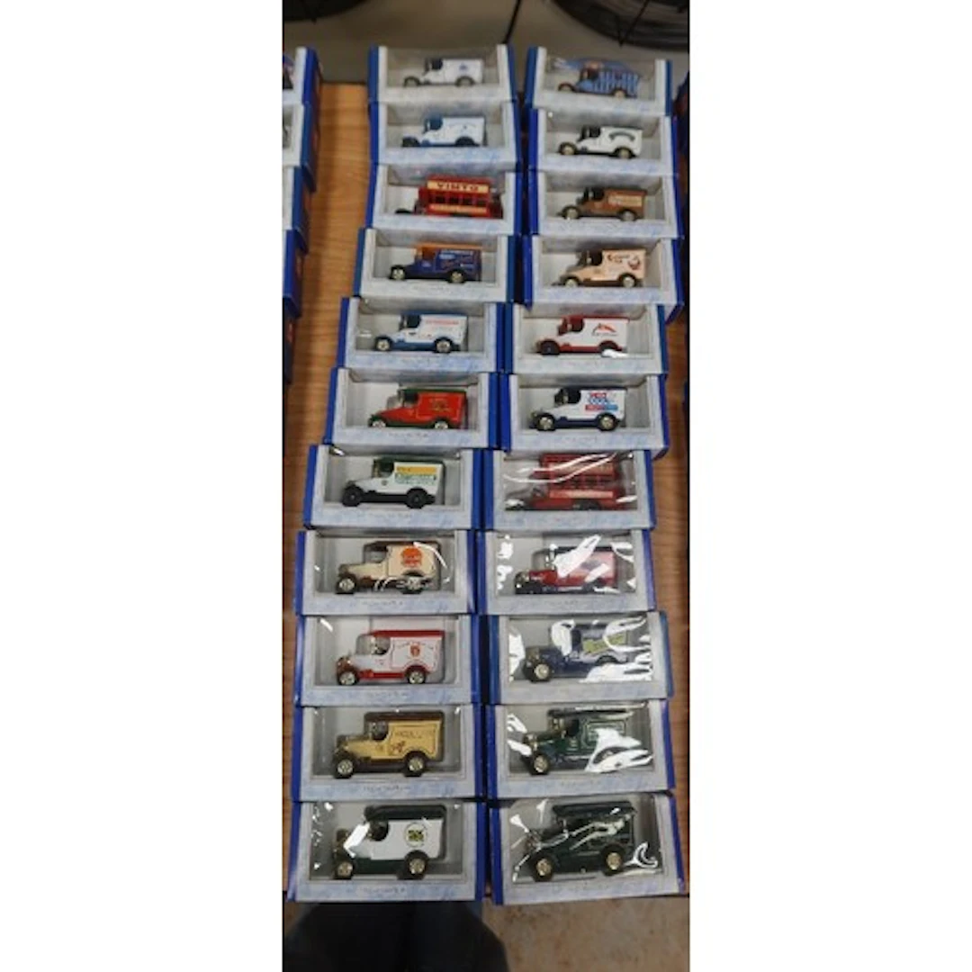 22 boxed Oxford Die case Lorries and Vans