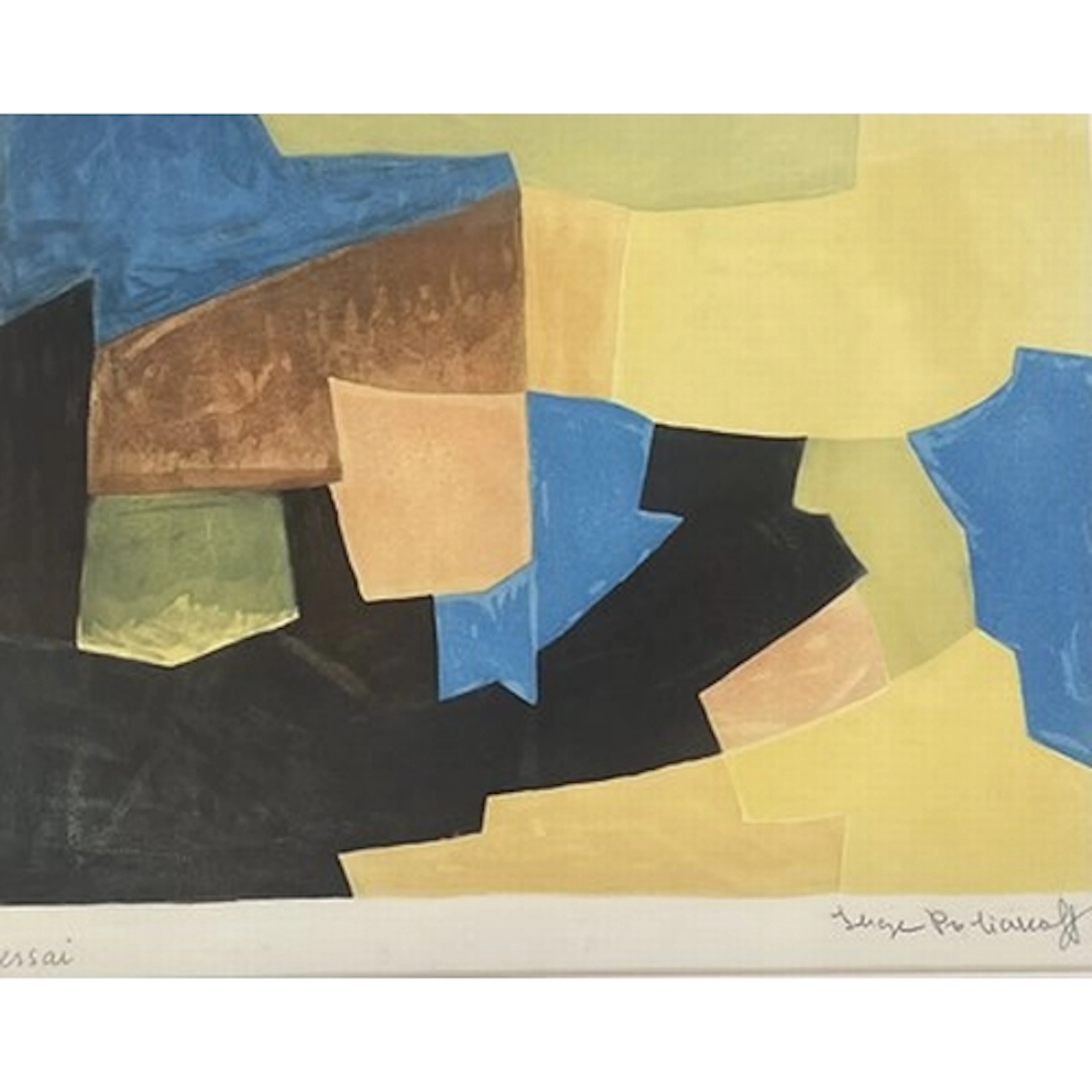 Serge Poliakoff (Russian, 1900-1969) Composition in Black, B...