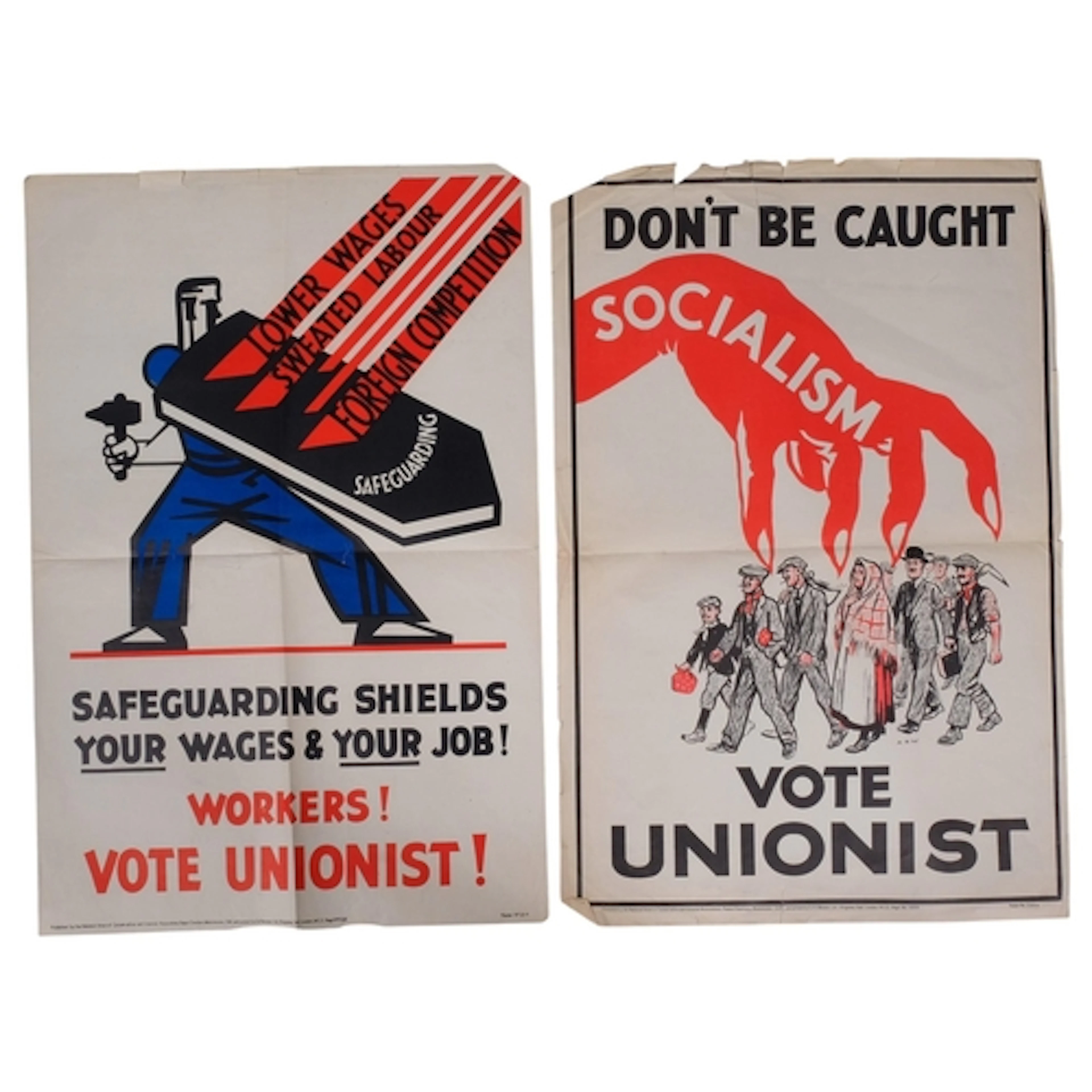 Two1929 British political campaign posters for the Conservat...