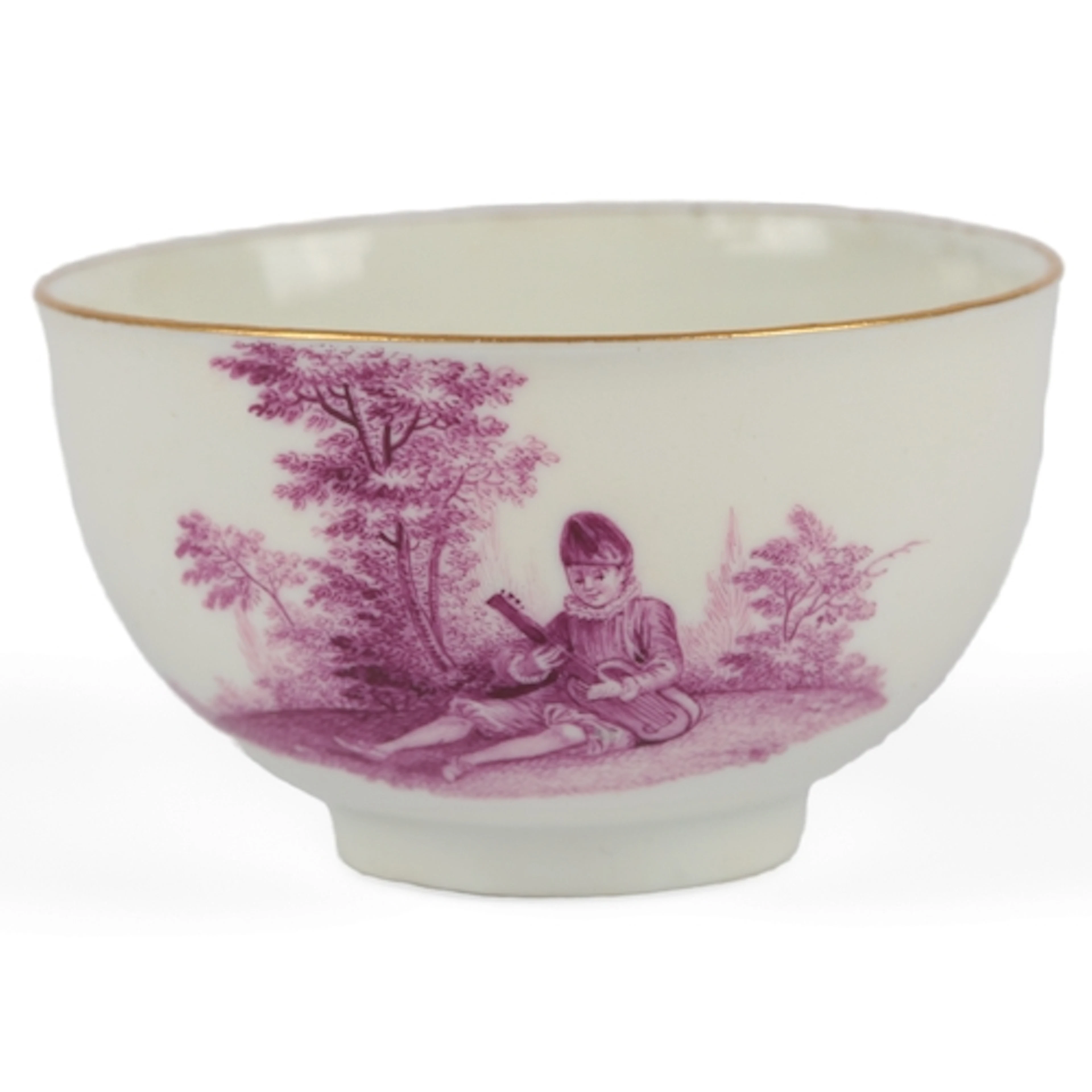 An 18th century Meissen porcelain tea bowl, circa 1750, pain...
