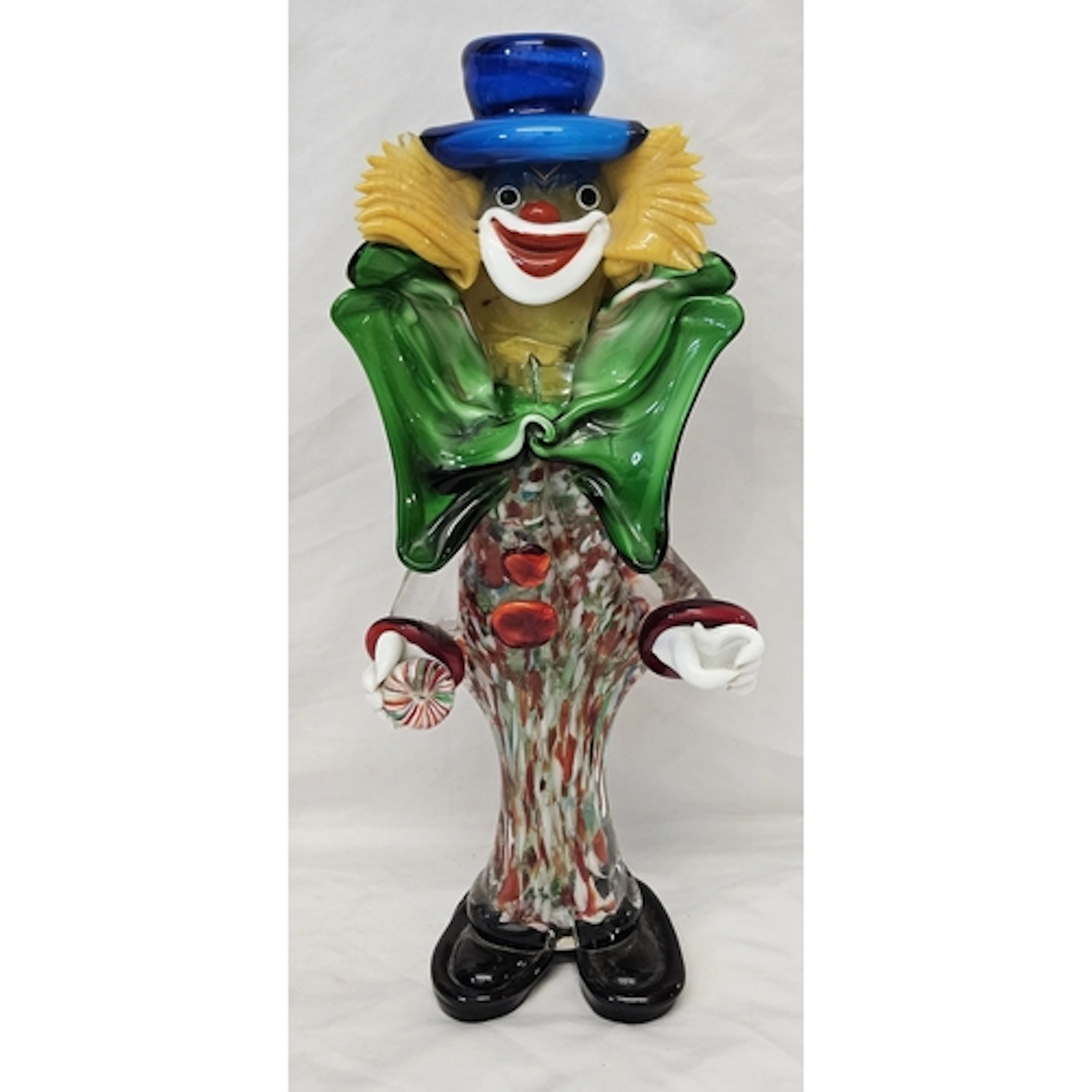 Large Murano Art Glass Clown Figurine approx. 43cm H