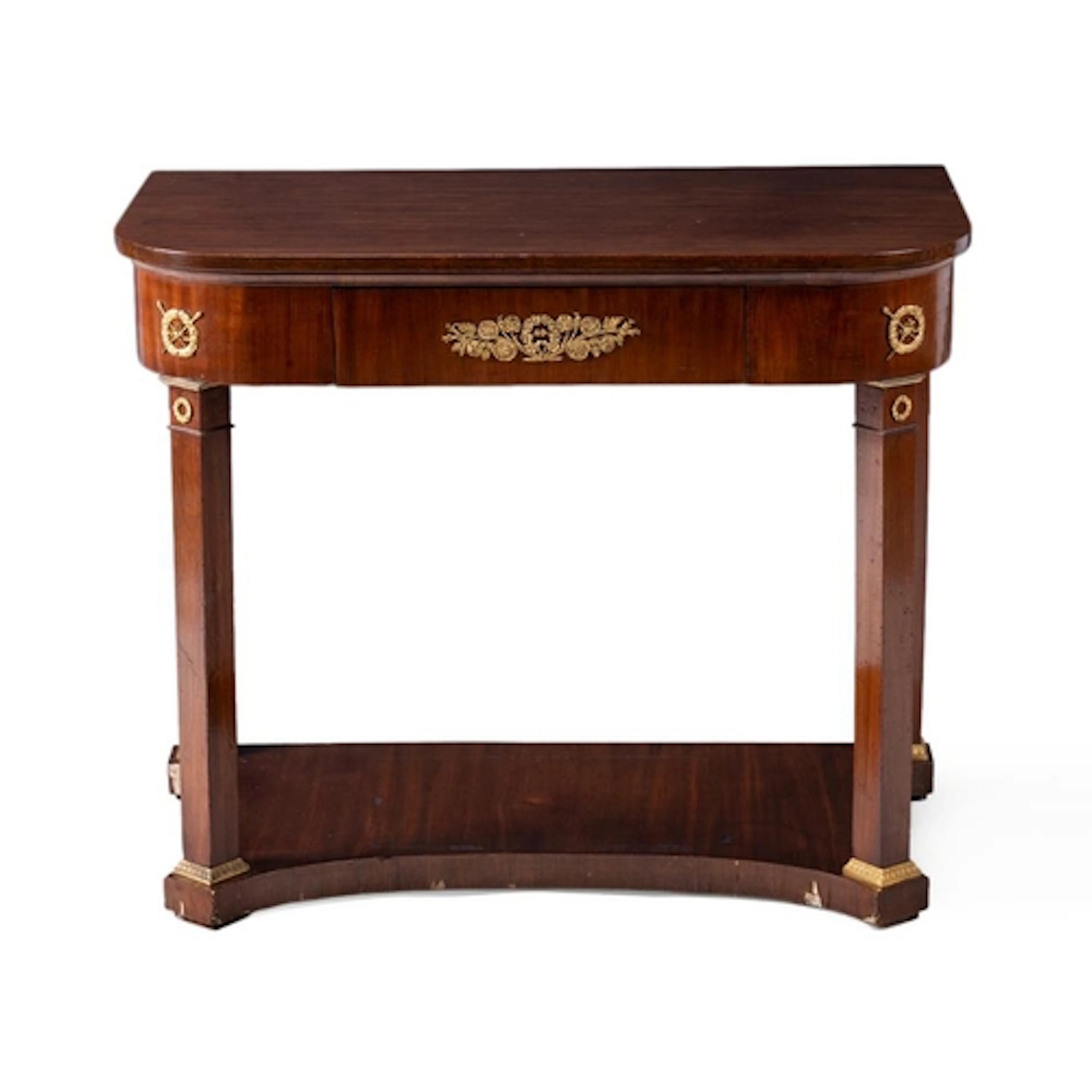 An early 19th century French Empire mahogany and gilt metal ...