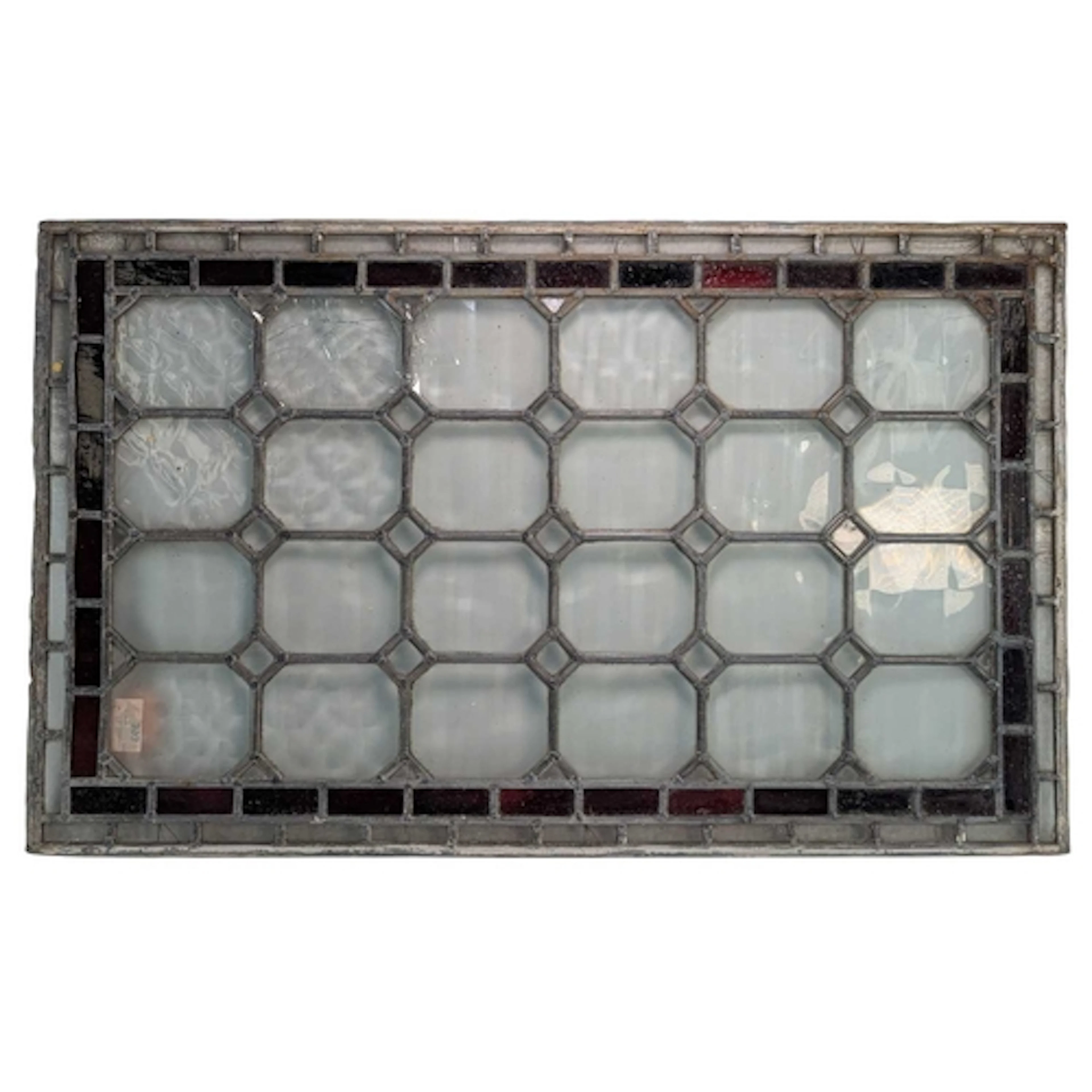 A late 19th century Victorian stained glass window. The lead...