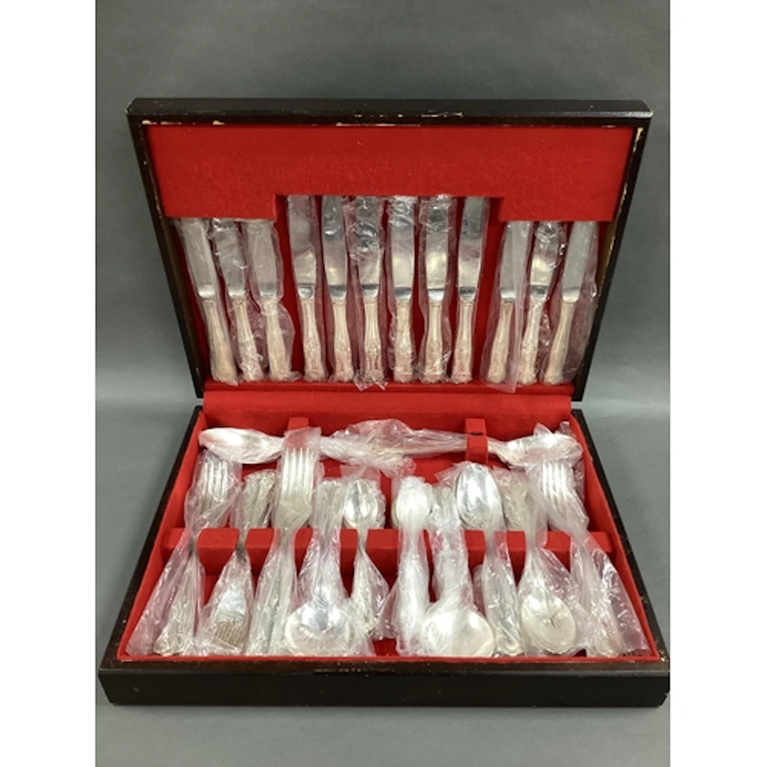 A Six Setting Canteen of Kings Pattern EPNS A1 Cutlery, in o...