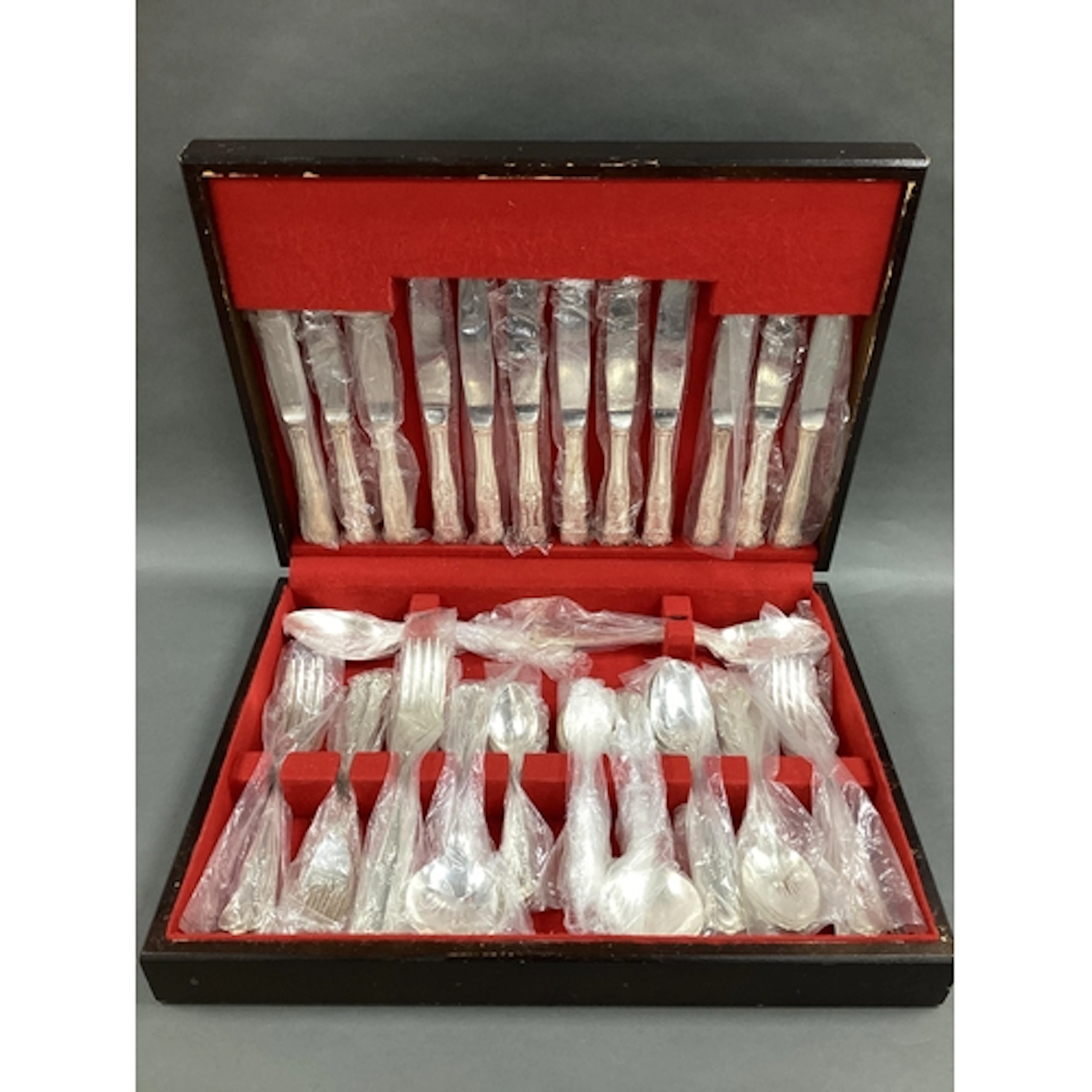 A Six Setting Canteen of Kings Pattern EPNS A1 Cutlery, in o...