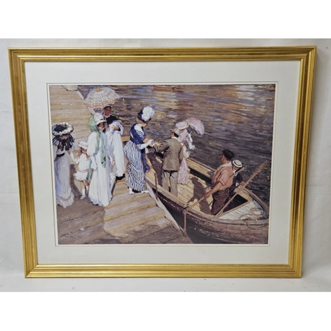 F/g Print entitled 'The Ferry' by E. Phillips Fox (Australia...