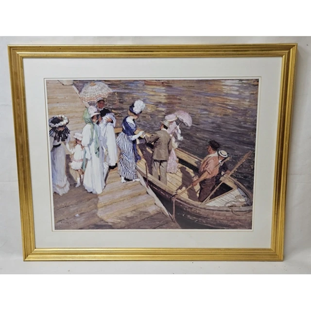 F/g Print entitled 'The Ferry' by E. Phillips Fox (Australia...