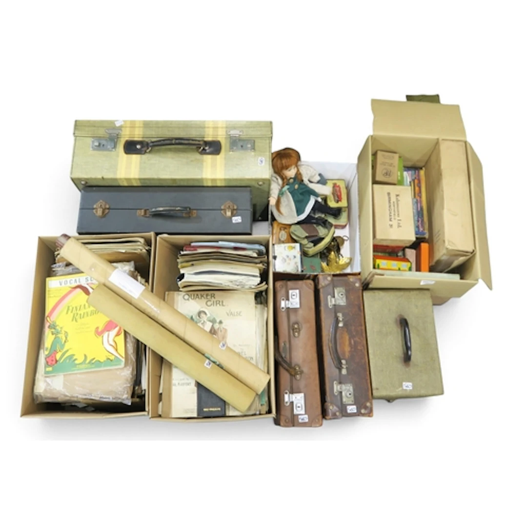 A large mixed lot, to include a quantity of sheet music, a v...