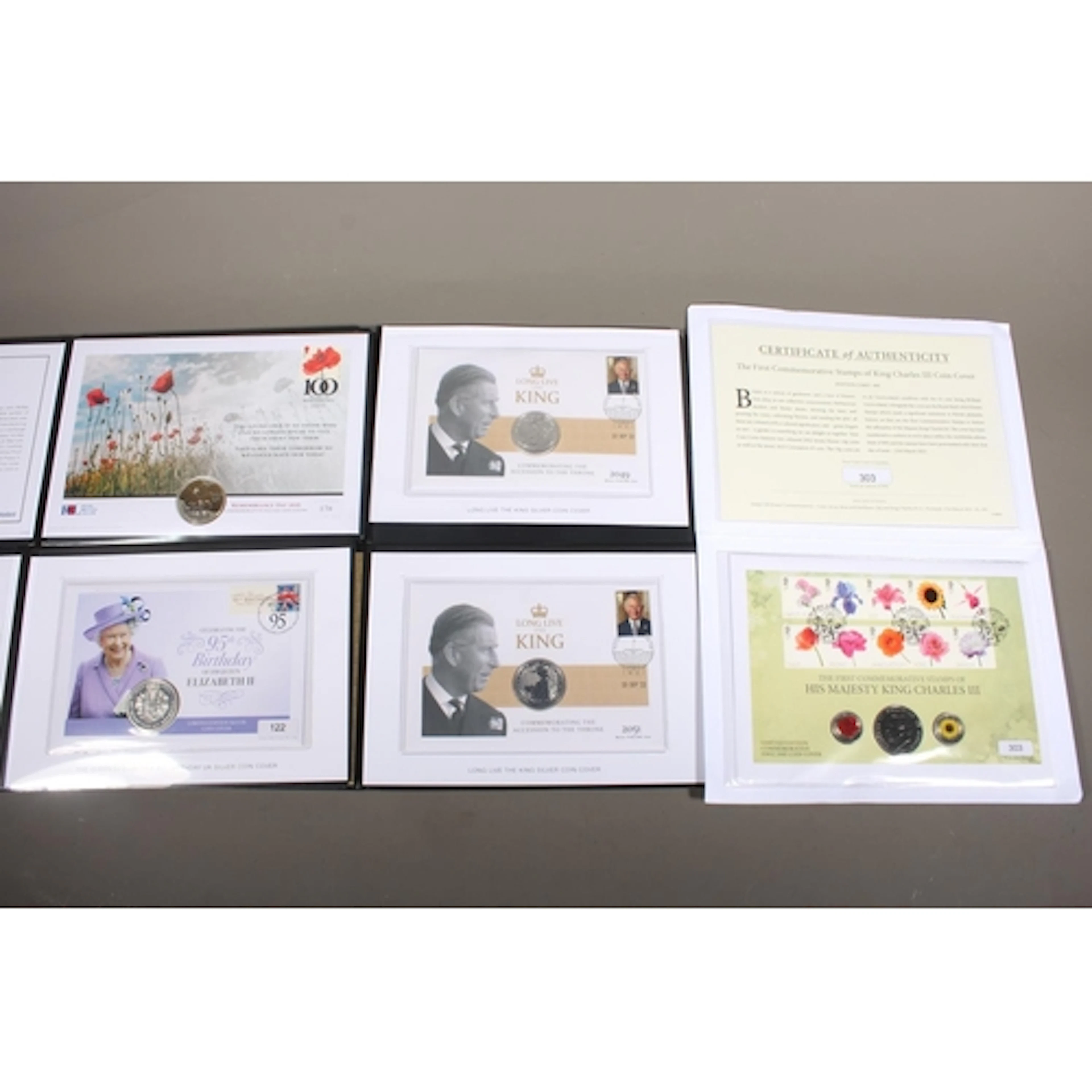 Two Westminster Mint 'Long Love The King Silver Coin Cover' ...