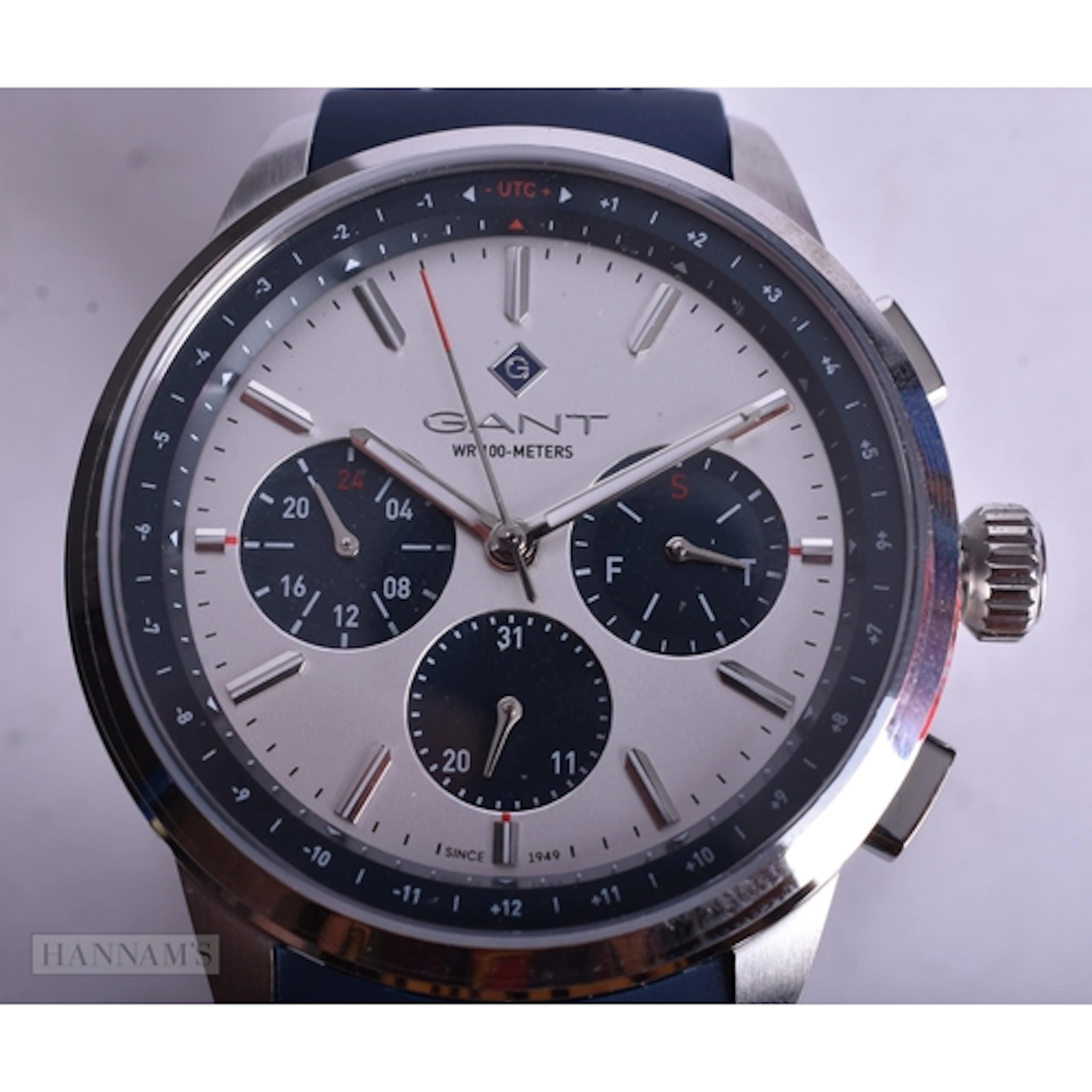 A Boxed Gant Middletown Watch with Blue Dial and Blue Rubber...
