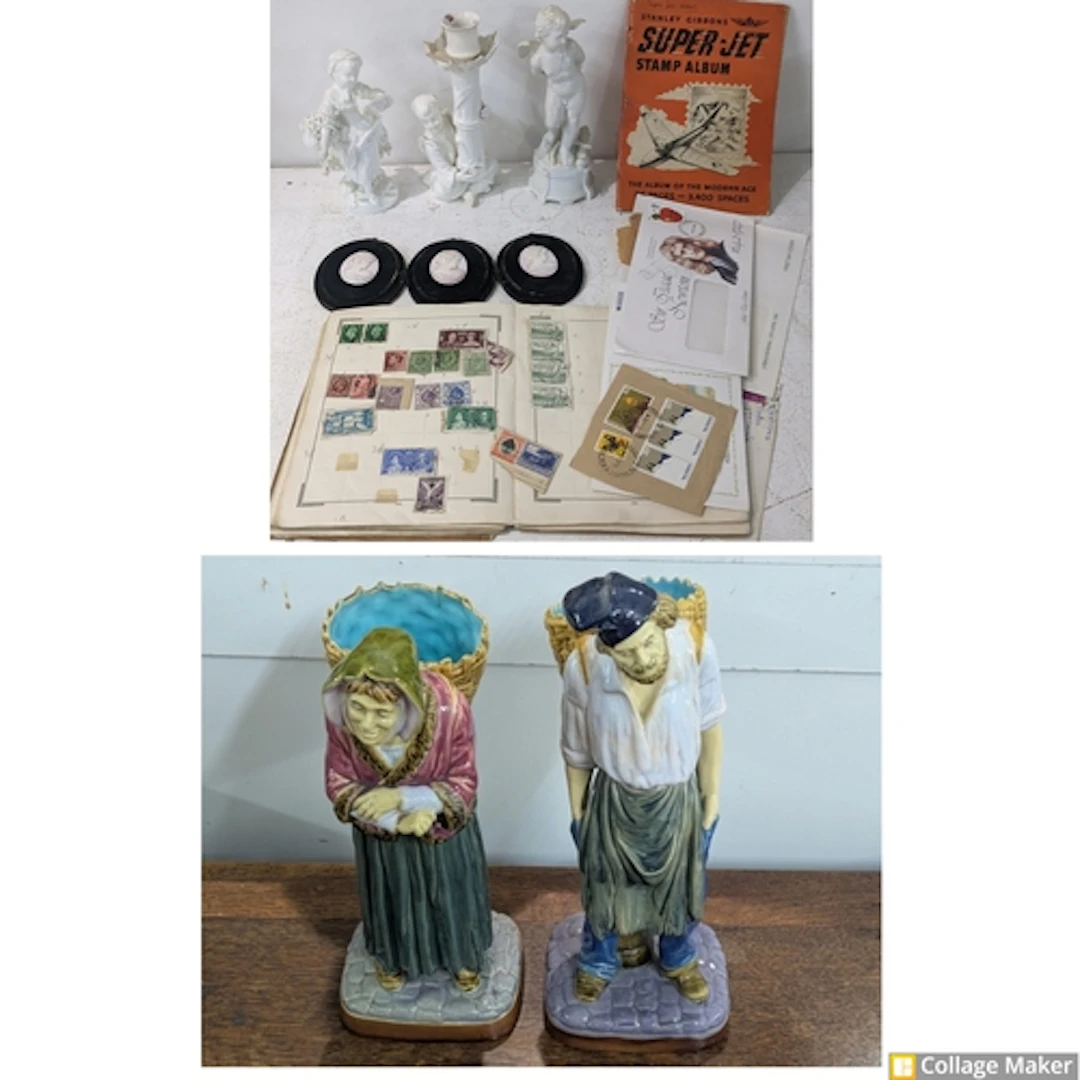 A pair of Brownfields figures, one example fashioned as a la...