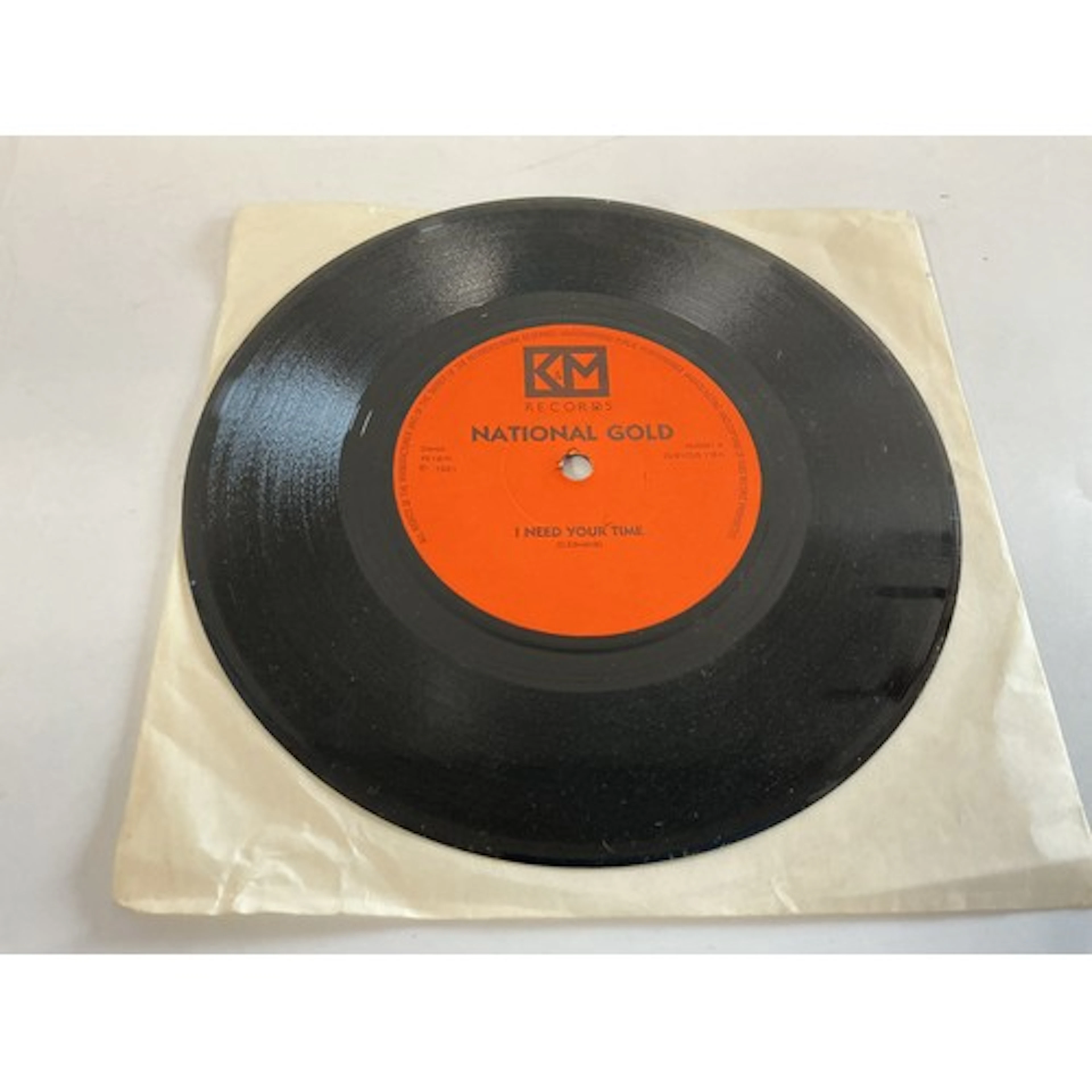 A rare NWOBHM 7” single National Gold - I need your time b/w...