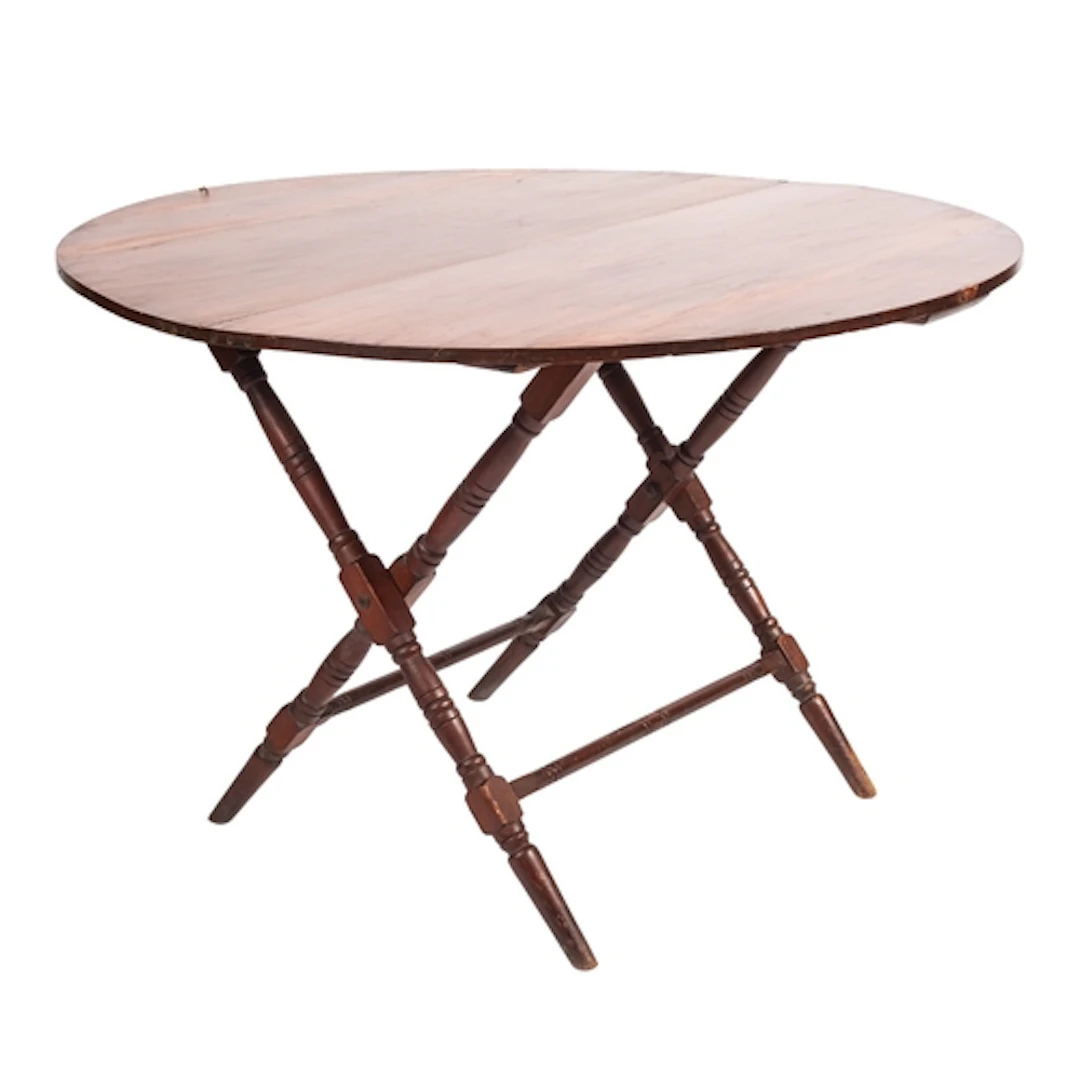 A mahogany coaching or shooting table, late 19th/early 20th ...
