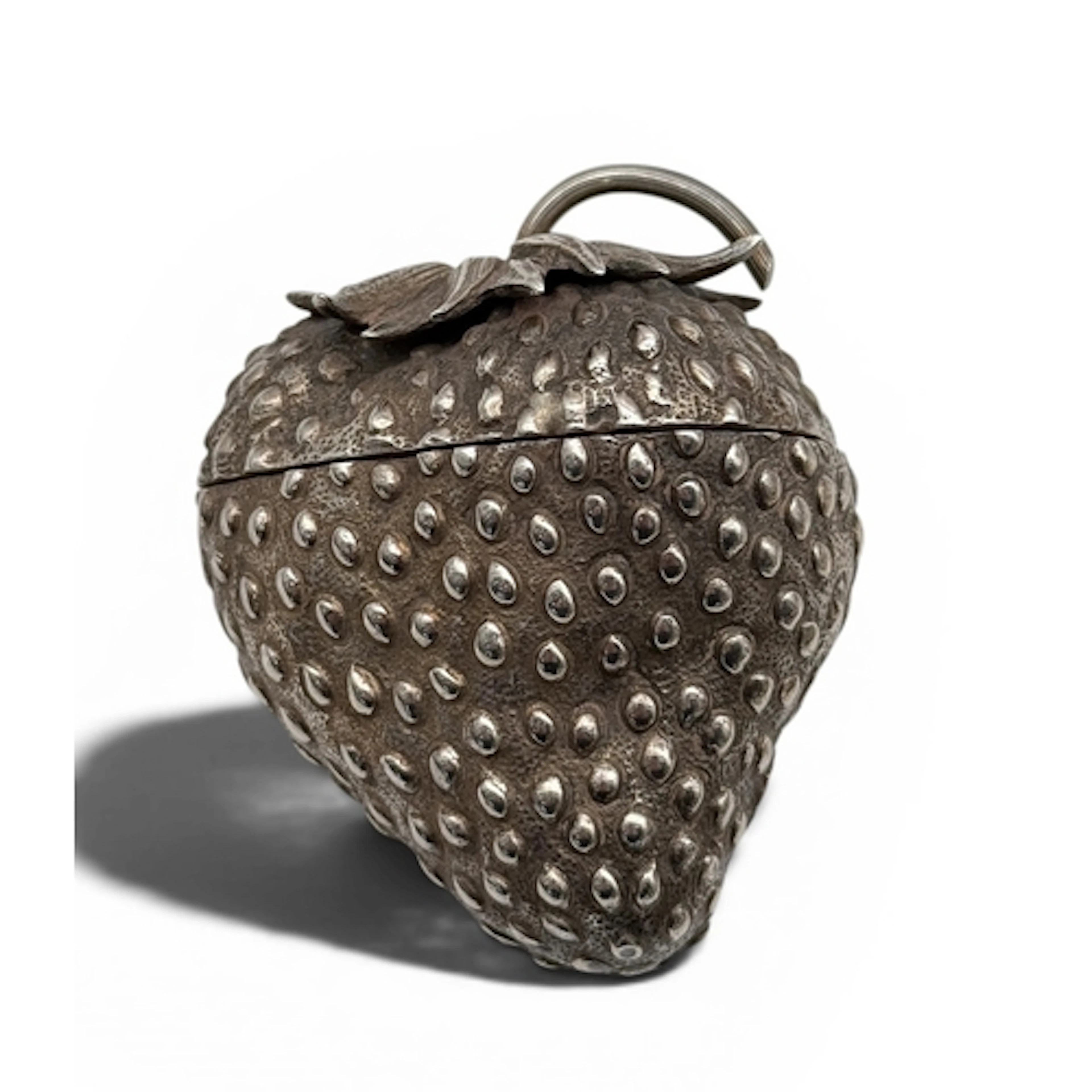 TIFFANY AND CO, PORTUGAL: A STERLING SILVER STRAWBERRY BOX W...