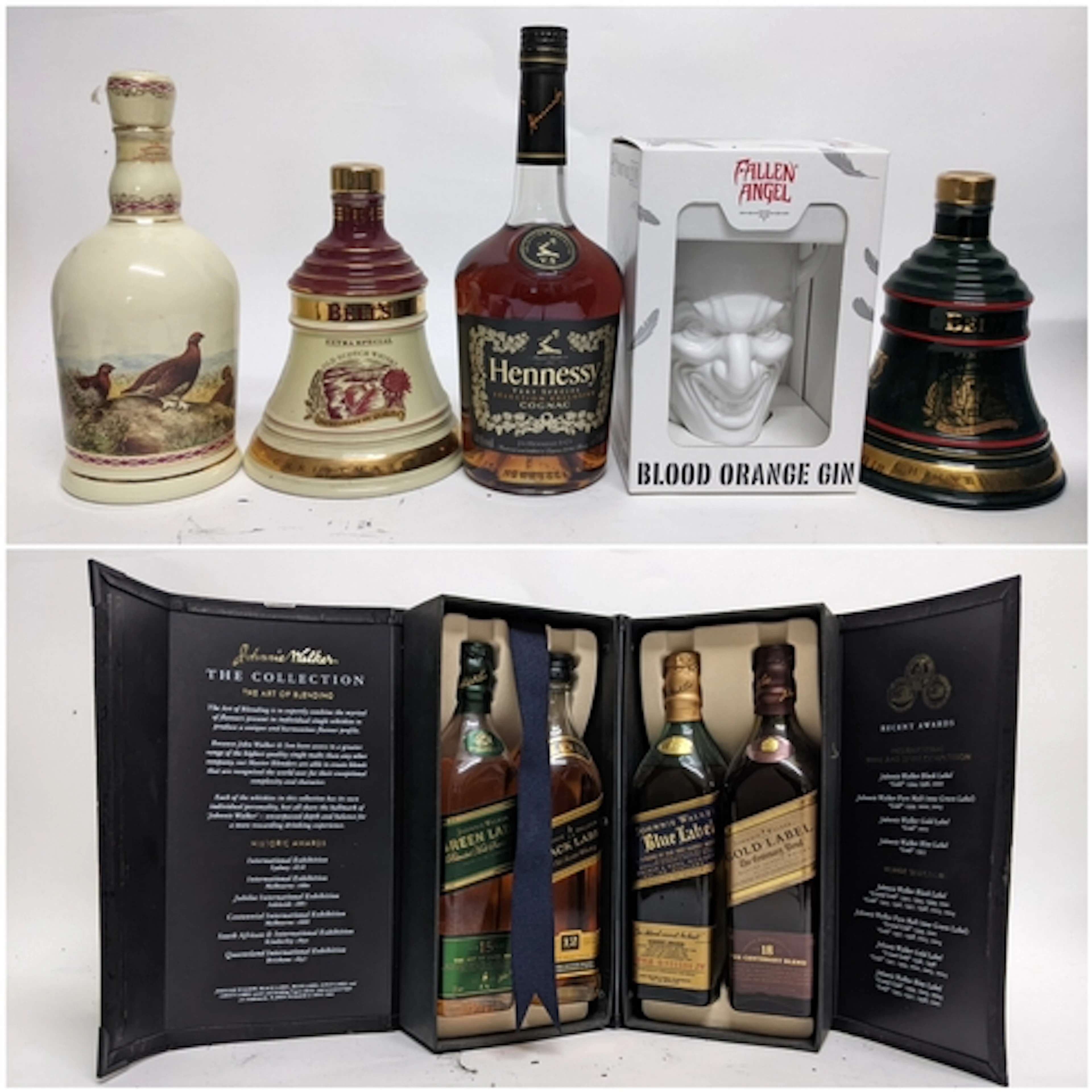 A mixed lot of collectible spirits and decanters, comprising...