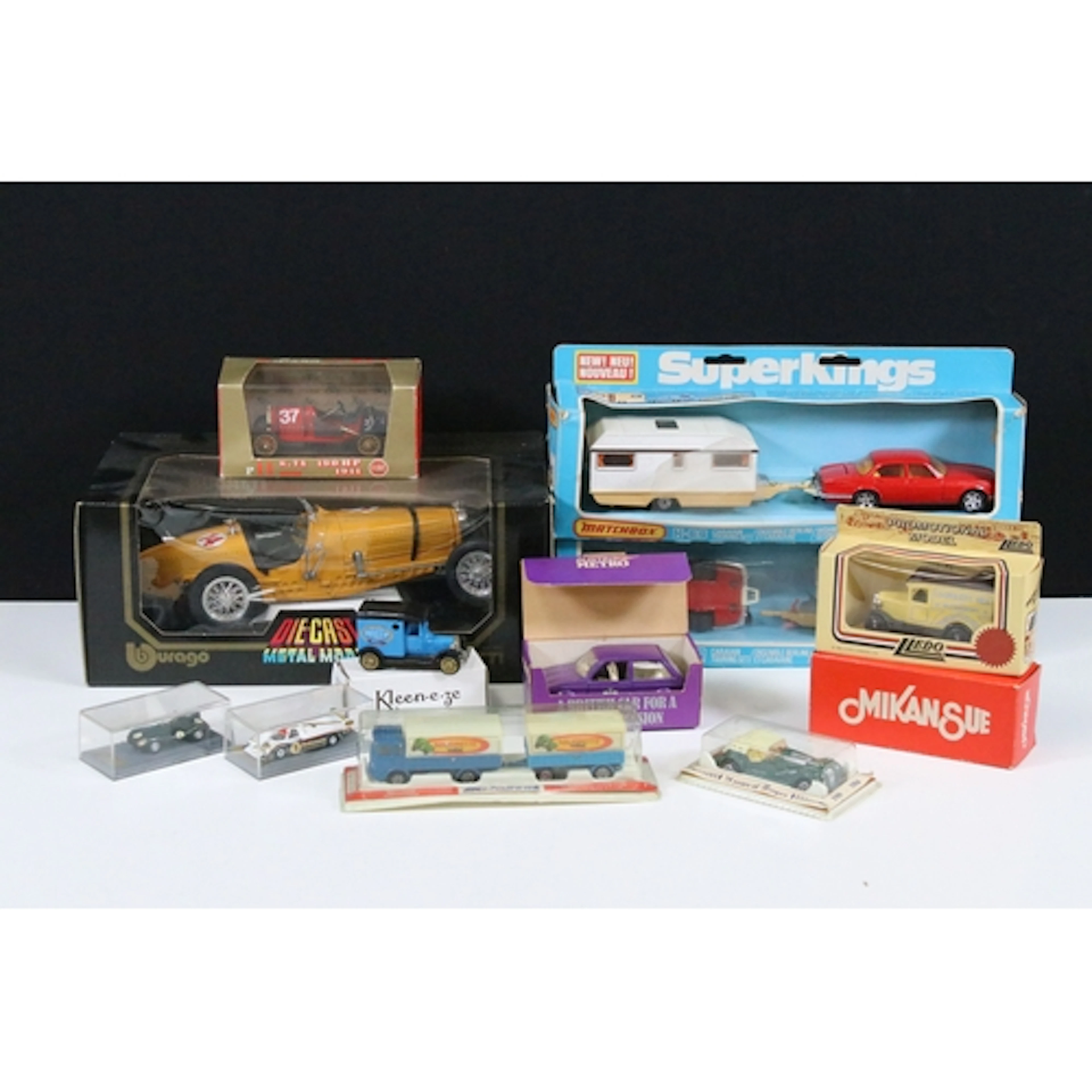 12 Boxed diecast models to include 2 x Matchbox SuperKings K...