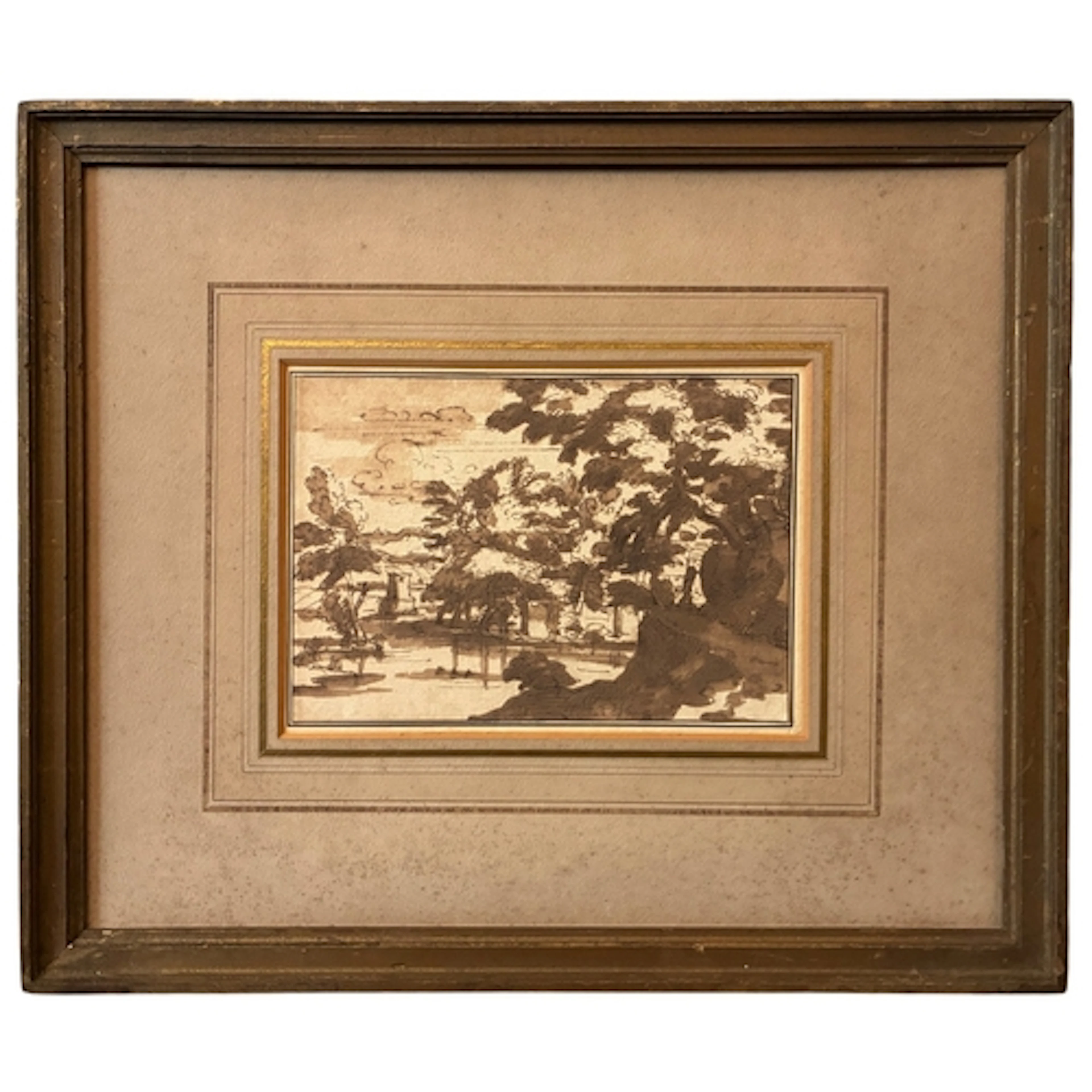Attributed to Nicolas Poussin (French, 1594-1665) - Arcadian...