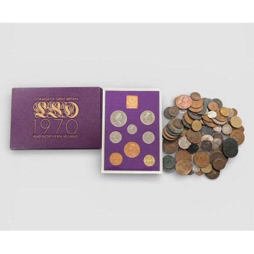 Coin collection to include 1970 proof cased set FDC plus a p...