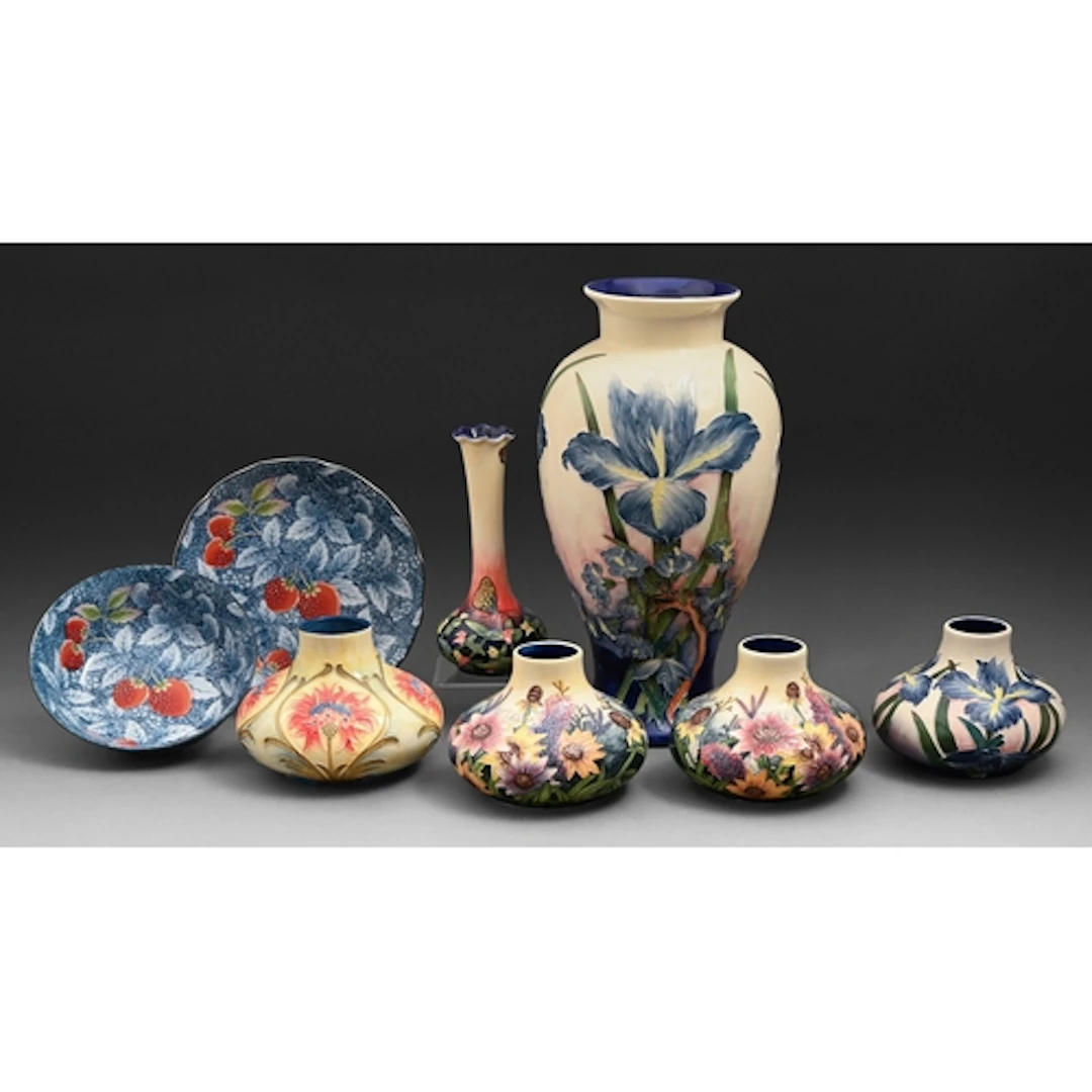 Six Old Tupton Ware vases, late 20th c, including Summer Bou...