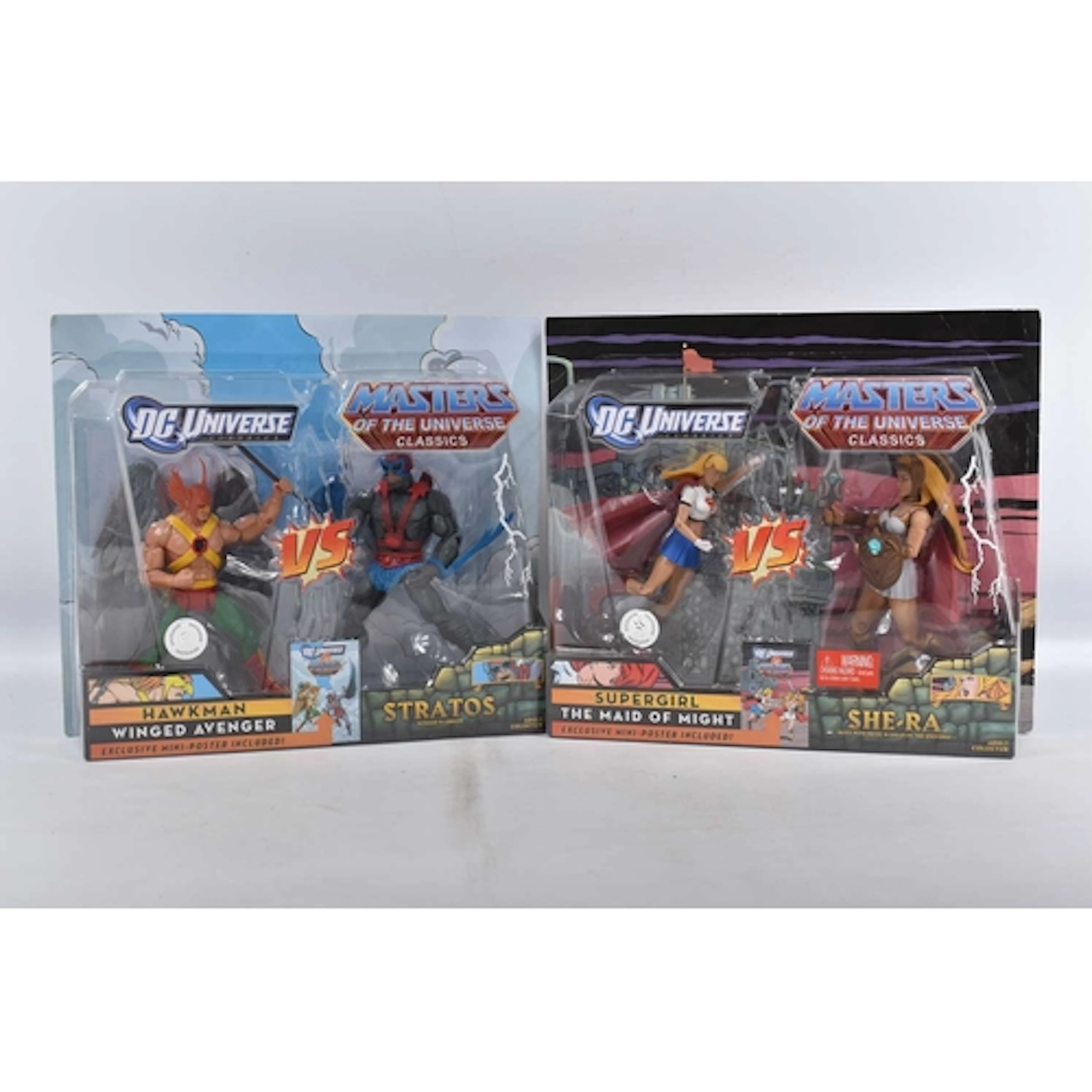 TWO SEALED CARDED MATTEL DC UNIVERSE VS MASTERS OF THE UNIVE...