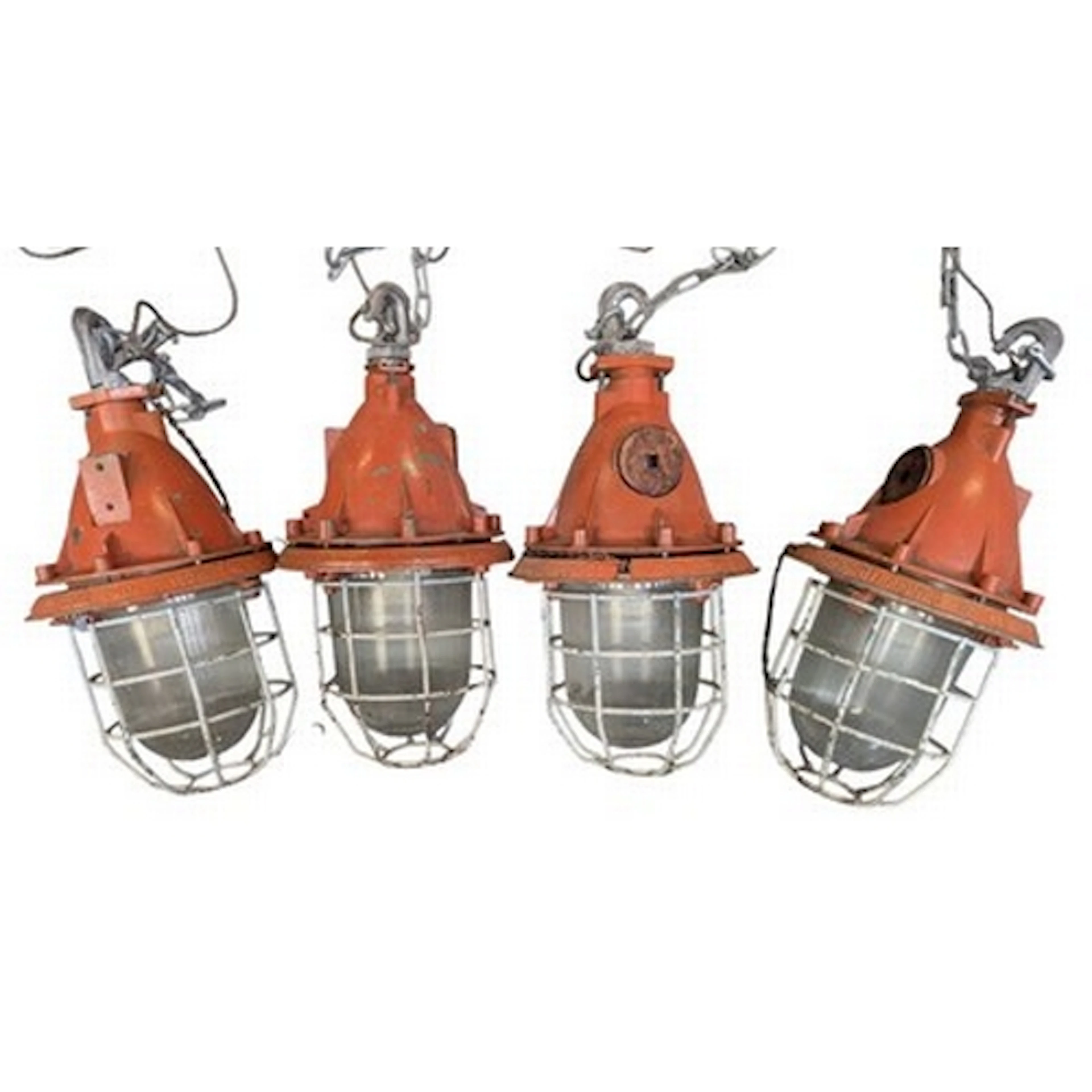 A matching set of four retro mid 20th century Russian explos...