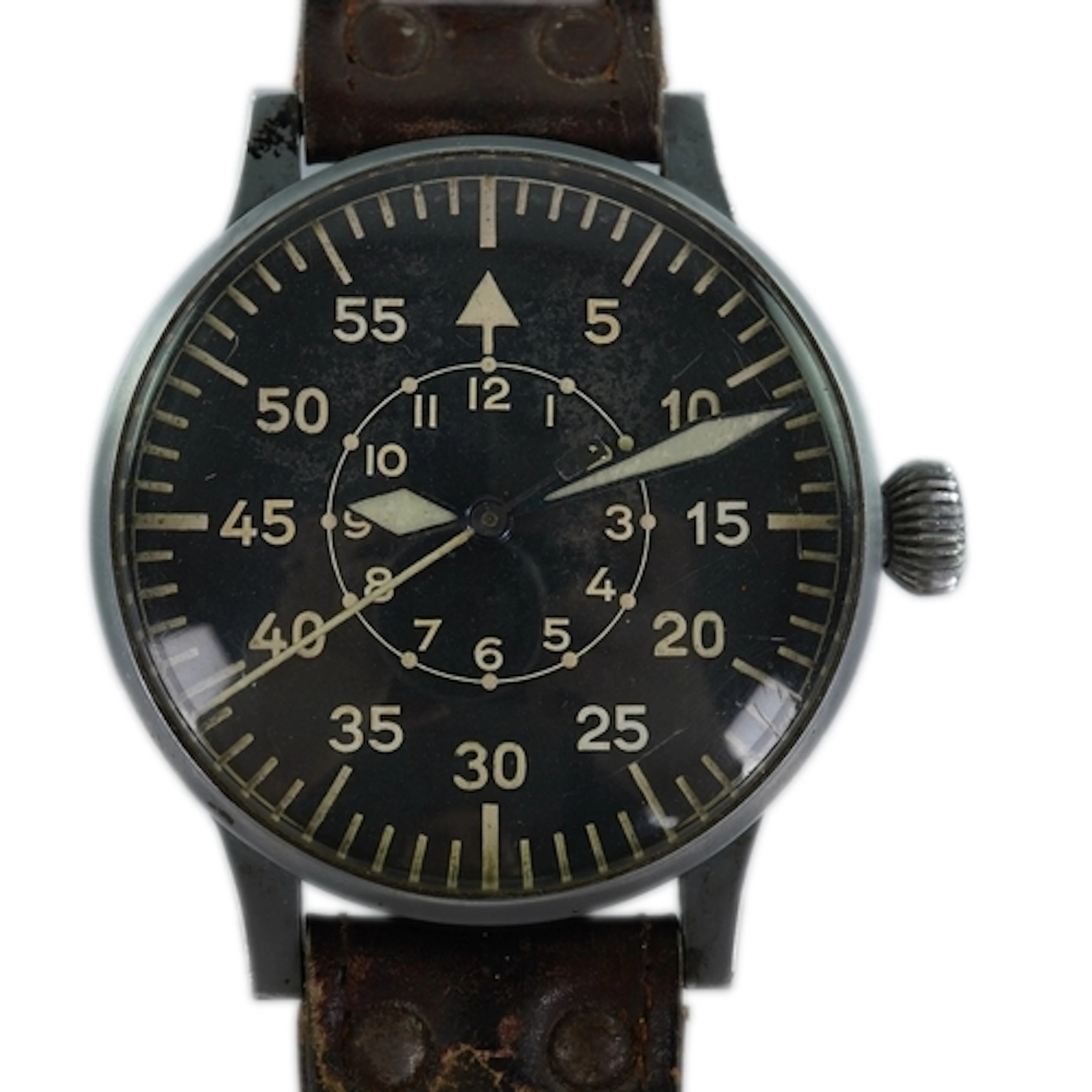 A gentleman's nickel plated brass German Laco B-UHR WWII Luf...